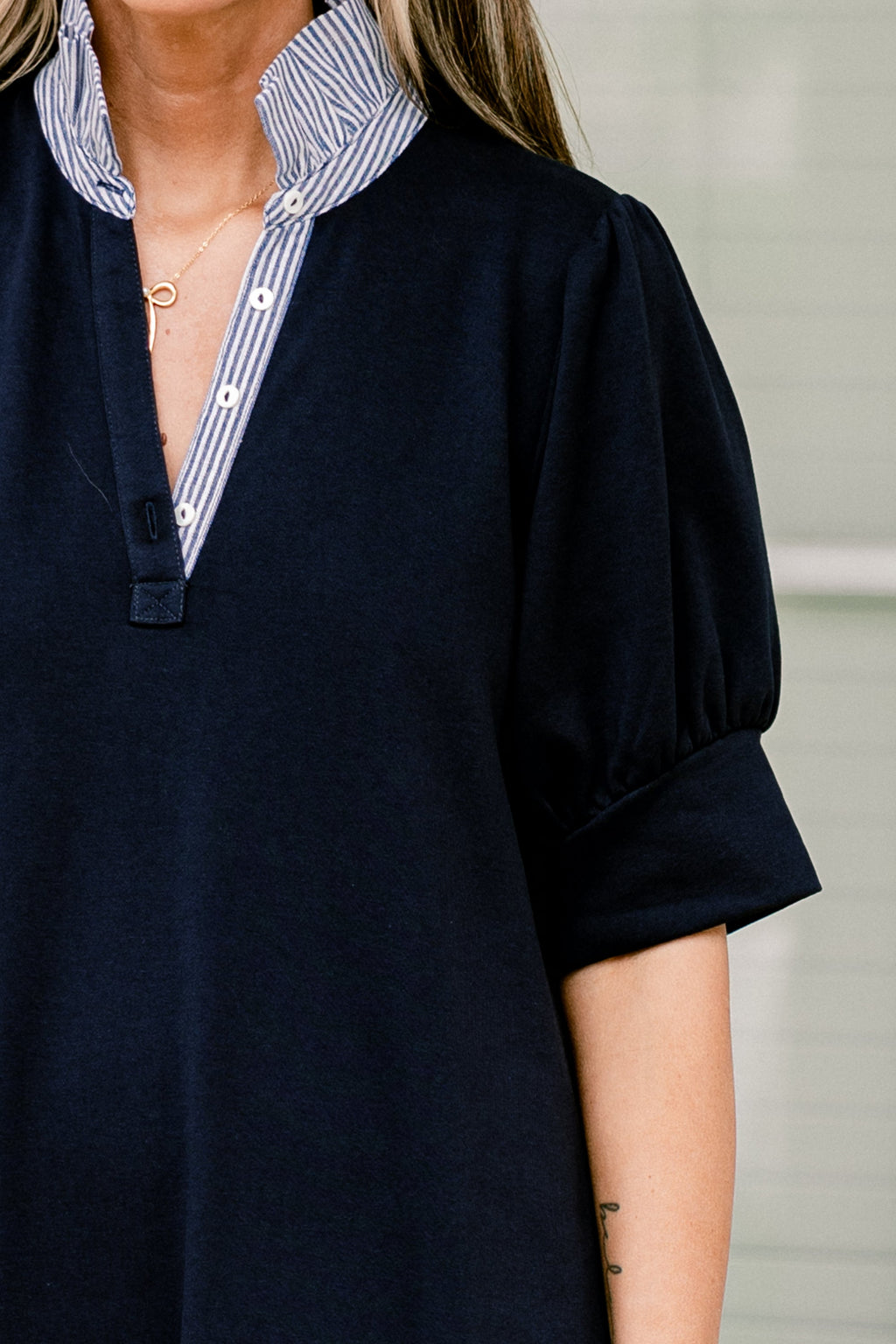 Southern Charm Dress, Navy