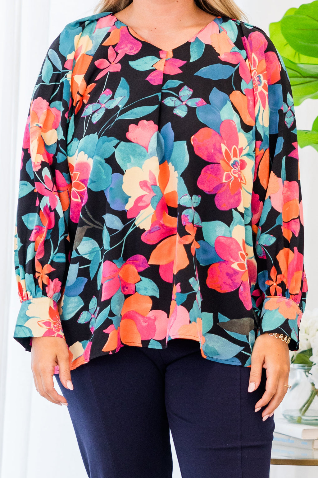 Southern Sweetness Top, Black-Multi