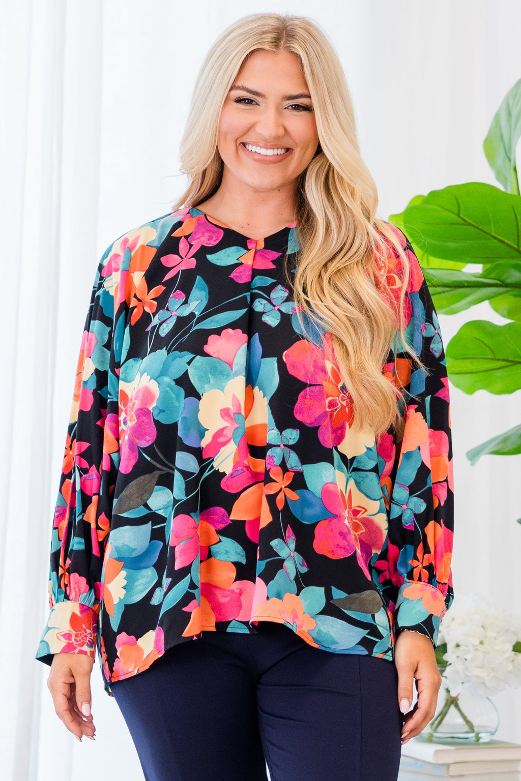 Southern Sweetness Top, Black-Multi