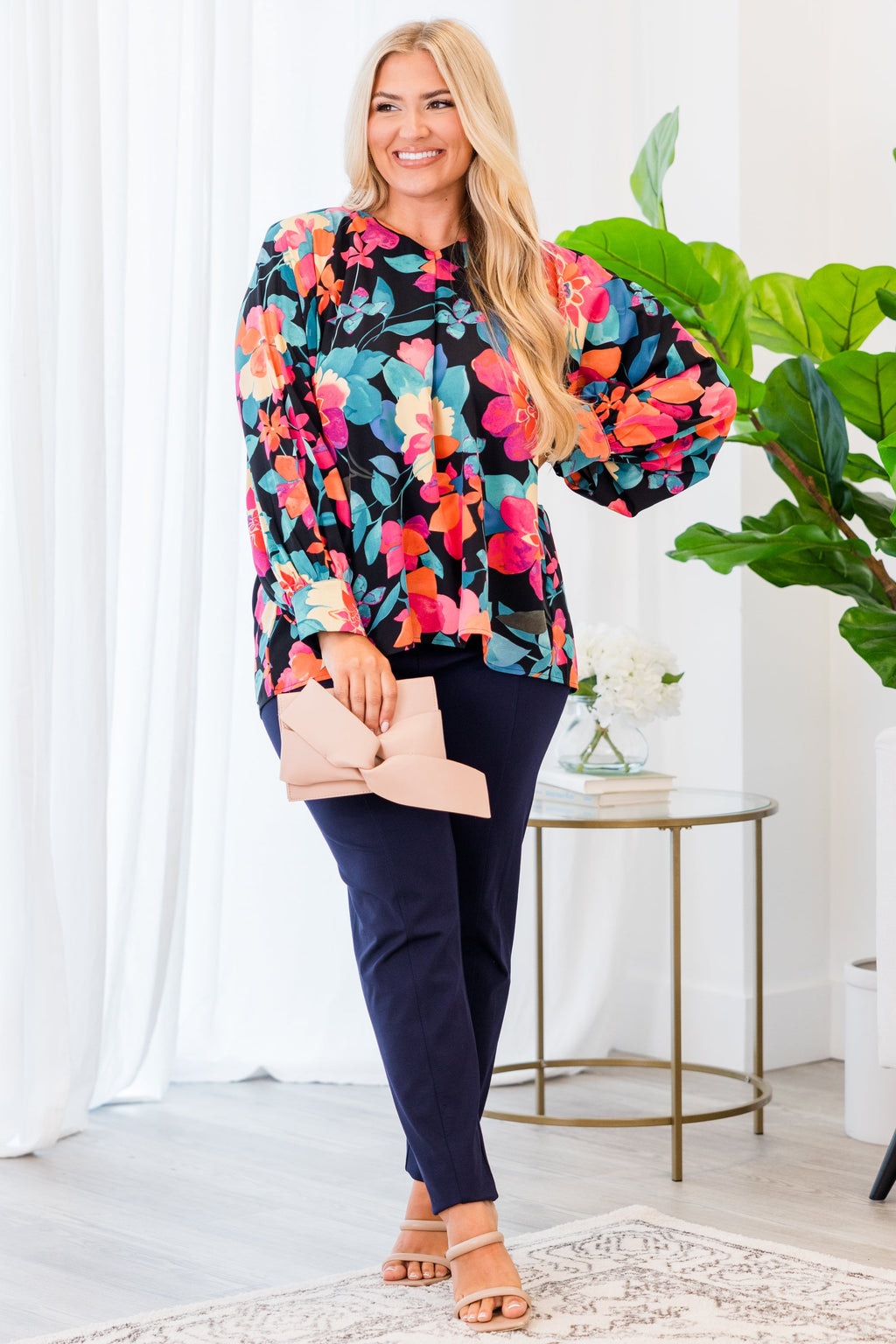 Southern Sweetness Top, Black-Multi