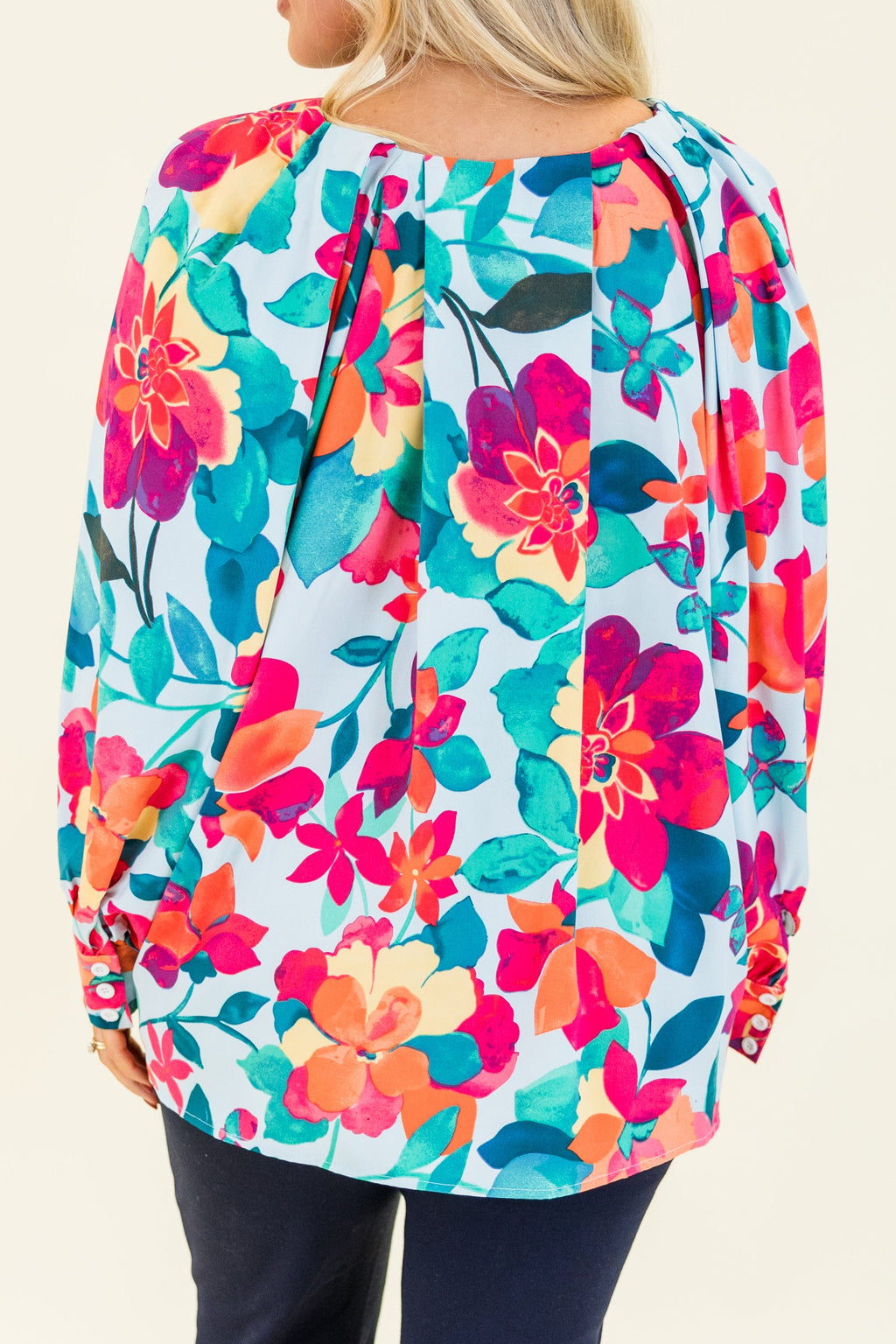 Southern Sweetness Top, Blue-Multi
