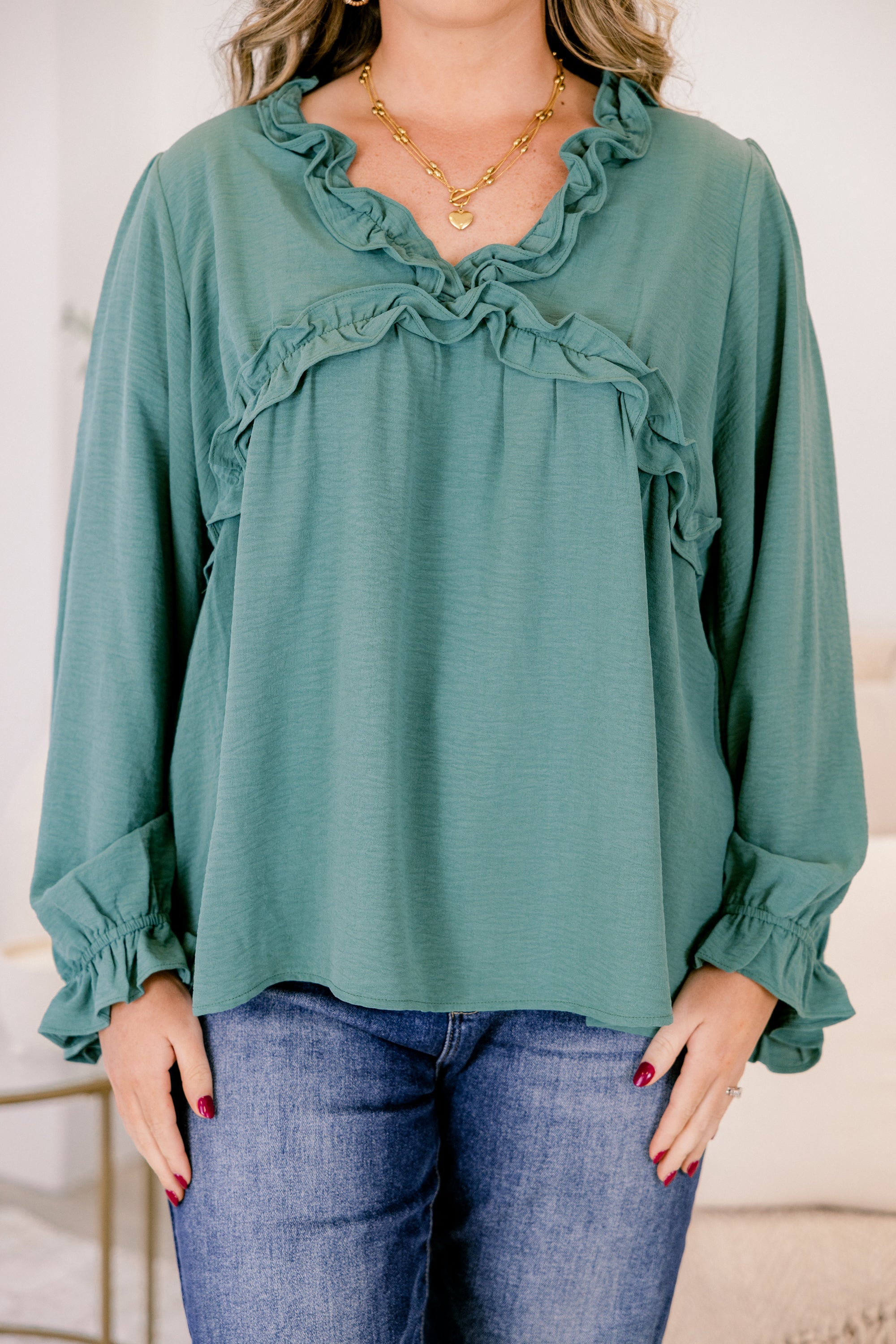 Sparkling Sunlight Top, Emerald