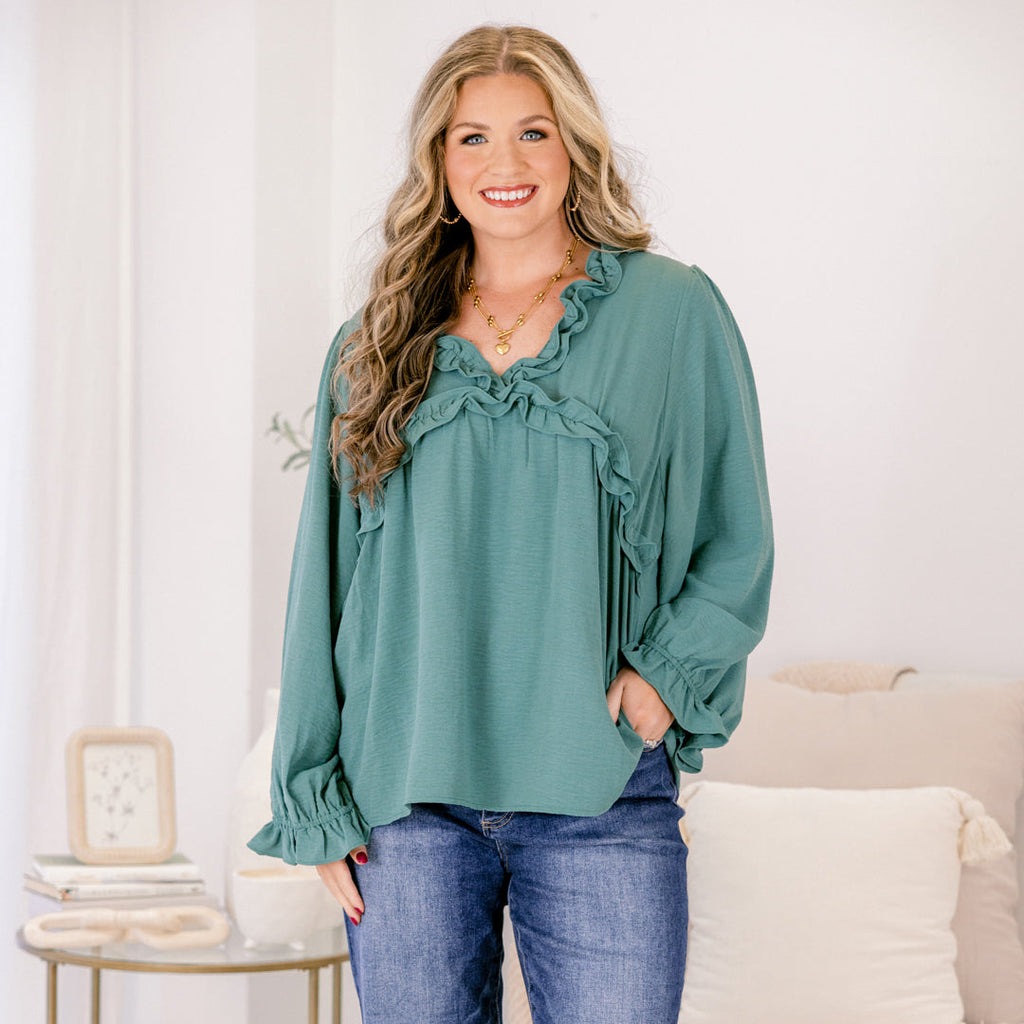 Sparkling Sunlight Top, Emerald