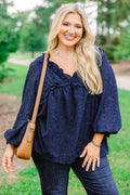 Sparkling Sunlight Top, Navy