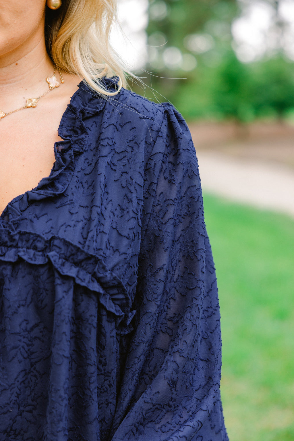 Sparkling Sunlight Top, Navy