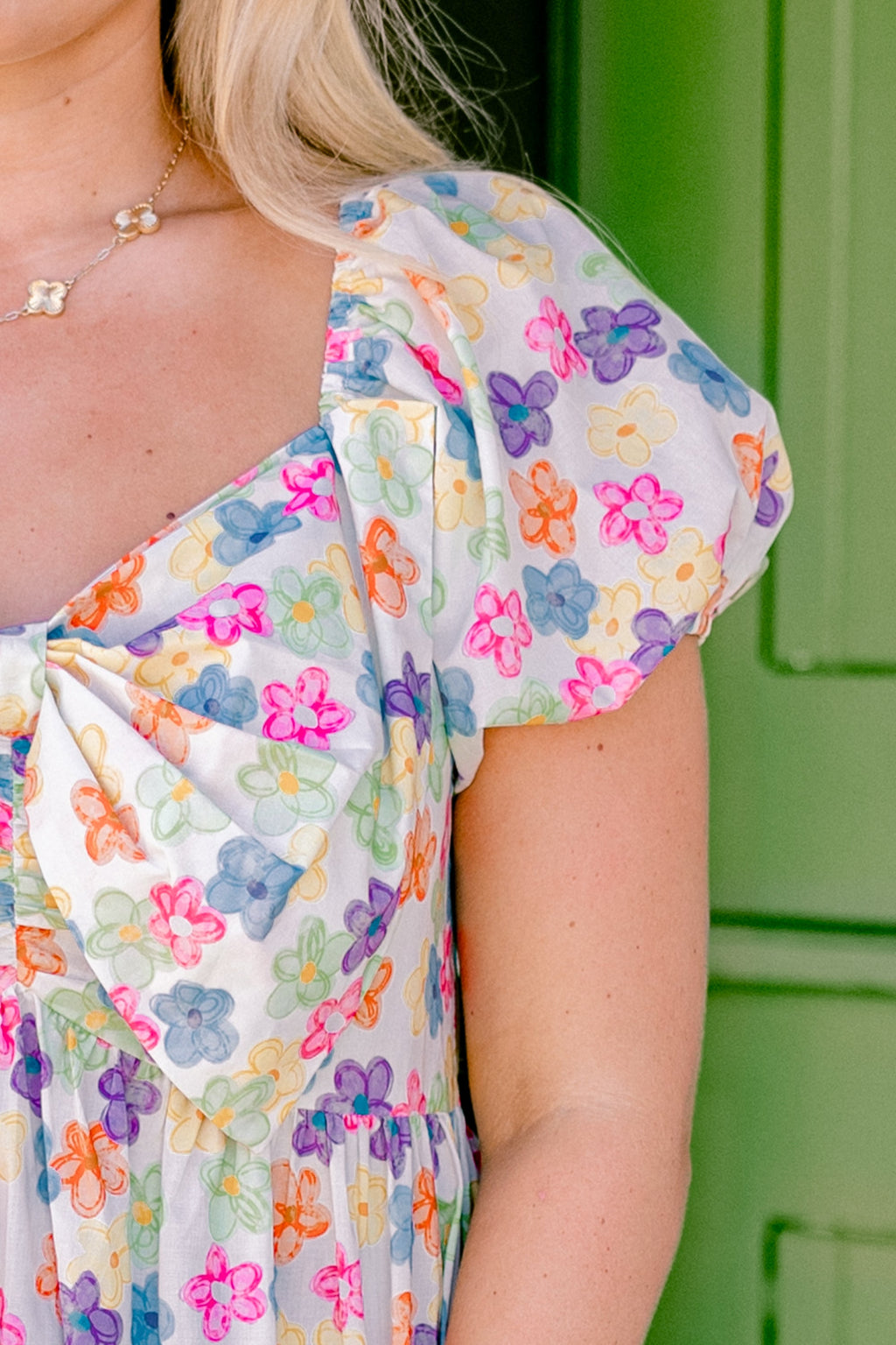 Speak Later Top, Ivory Floral