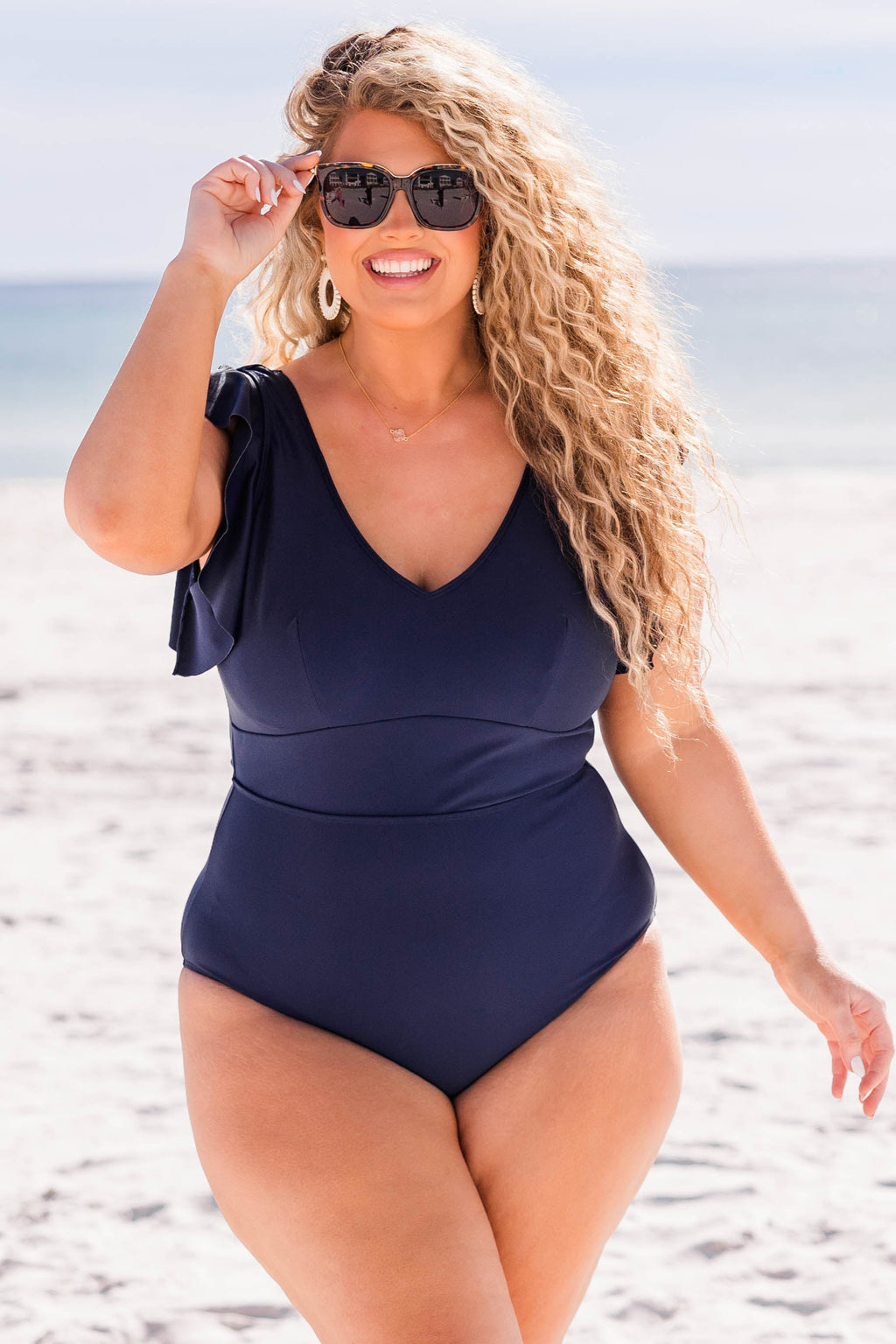 Spending My PTO Swimsuit, Navy