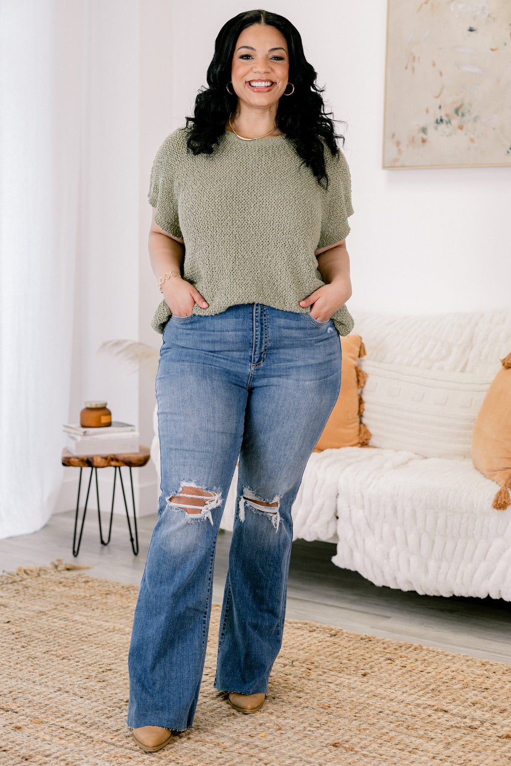 Spin The Block Jeans, Dark Wash