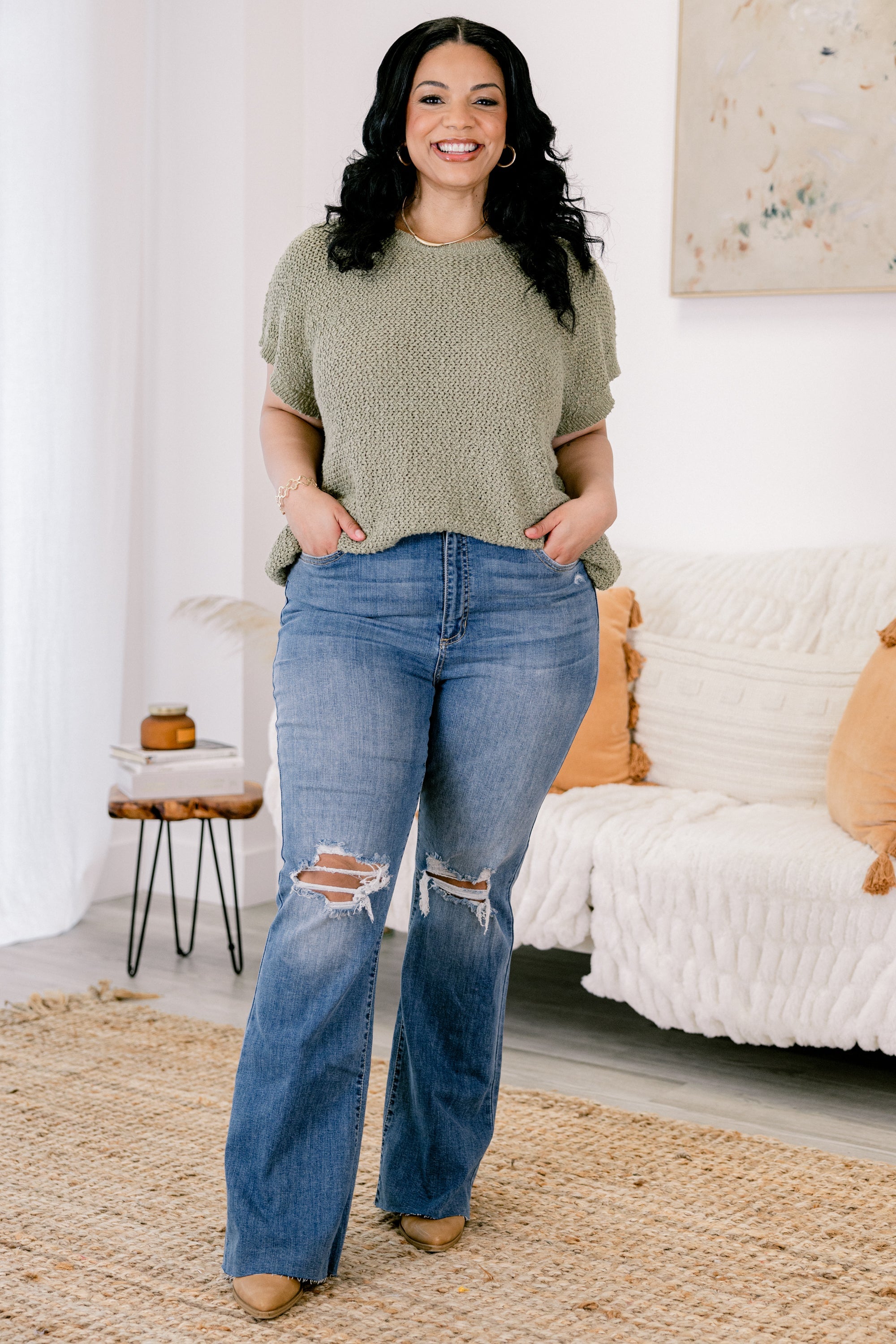 Spin The Block Jeans, Dark Wash