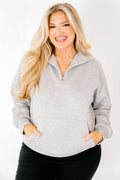 Sporty Chic Pullover, Gray