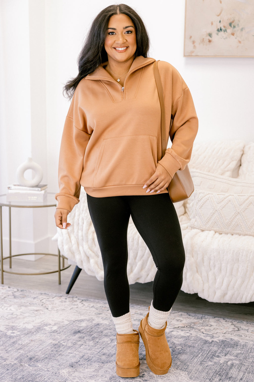 Sporty Chic Pullover, Khaki