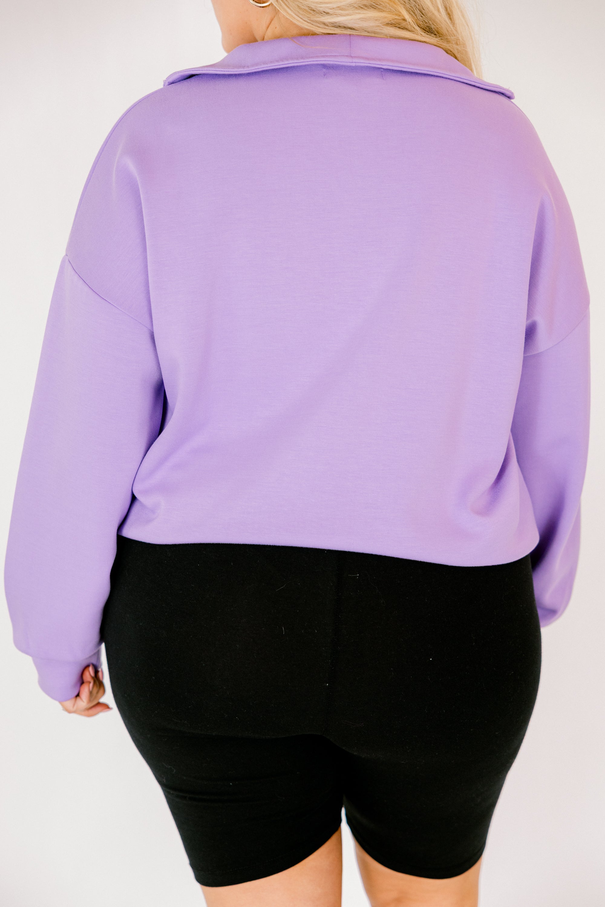 Sporty Chic Pullover, Purple