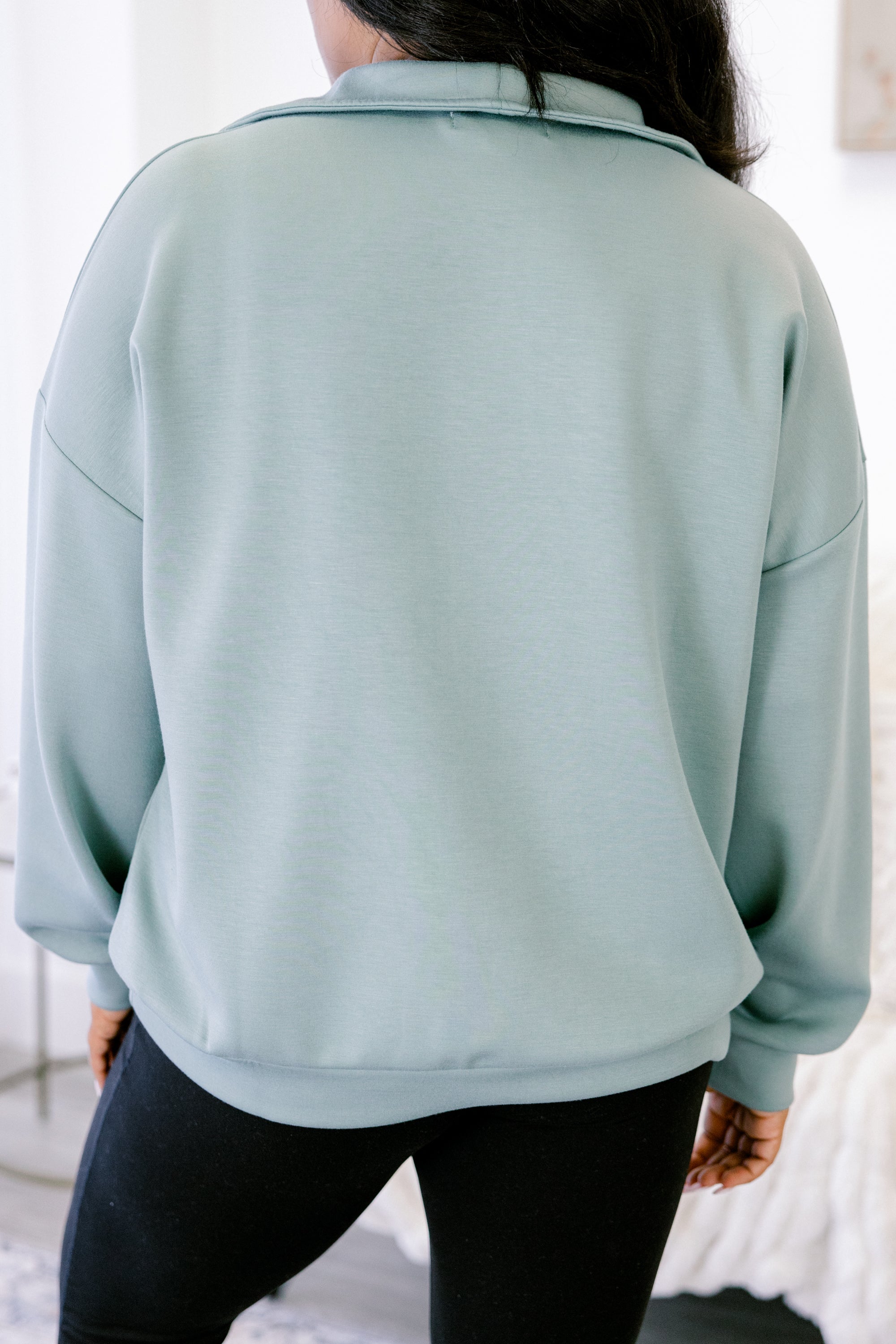 Sporty Chic Pullover, Sage