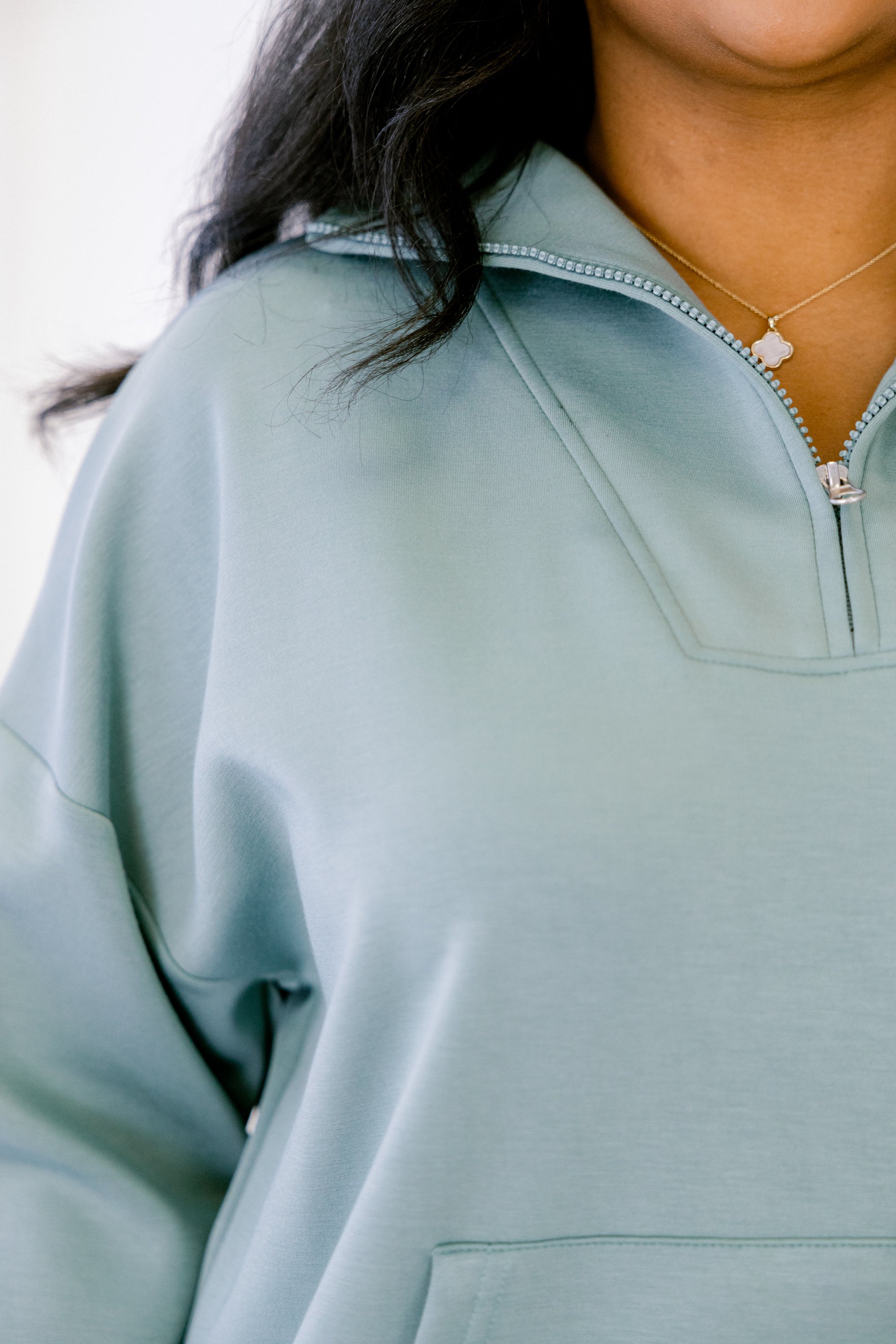 Sporty Chic Pullover, Sage