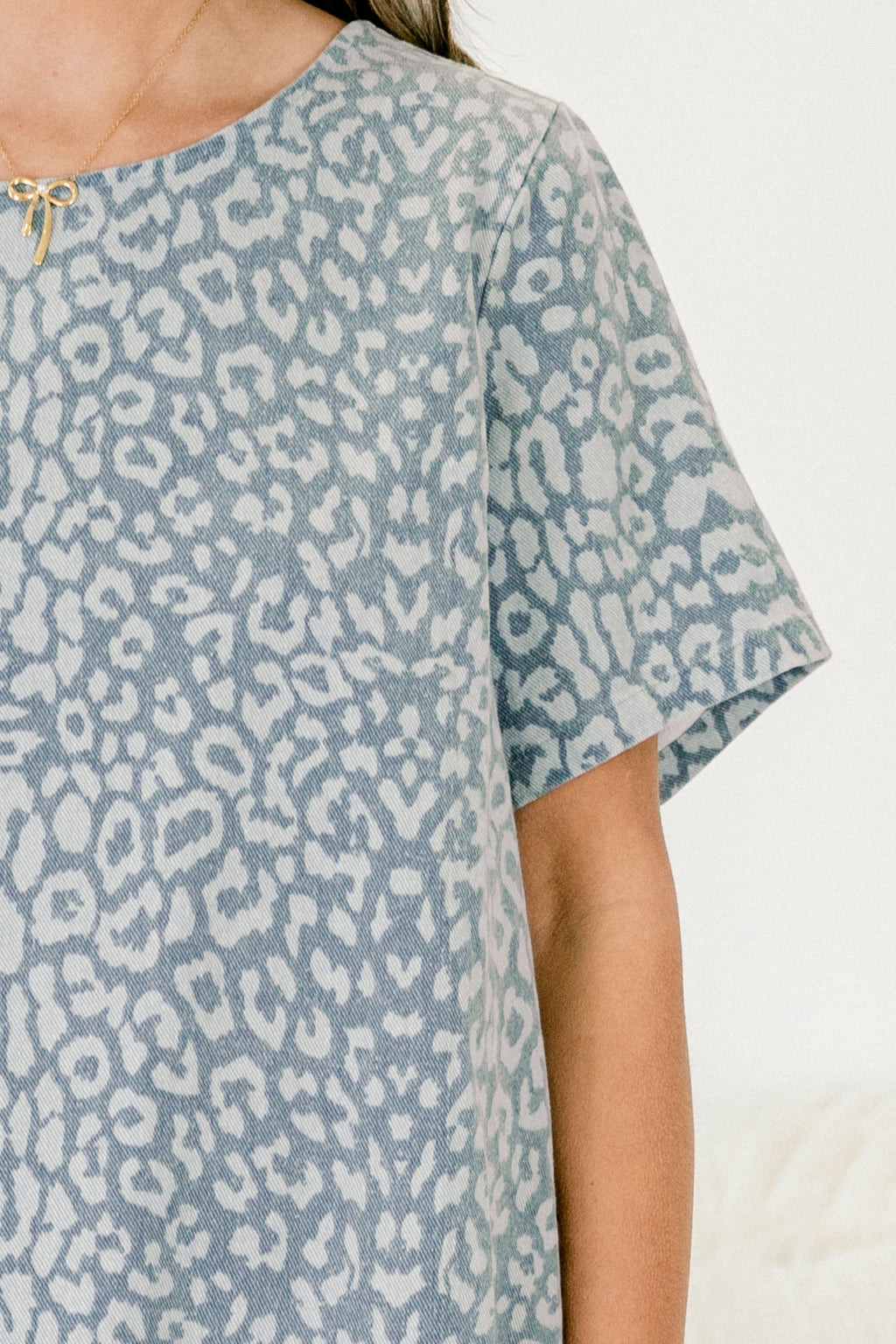 Spots And Dots Dress, Denim
