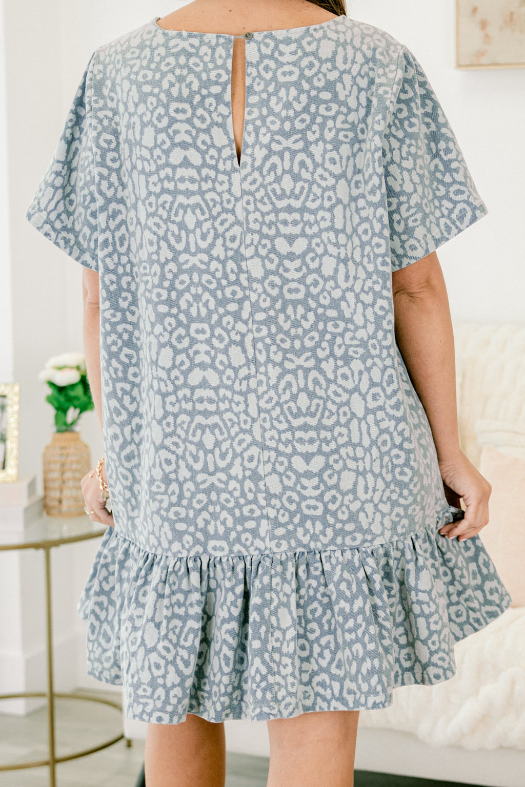 Spots And Dots Dress, Denim
