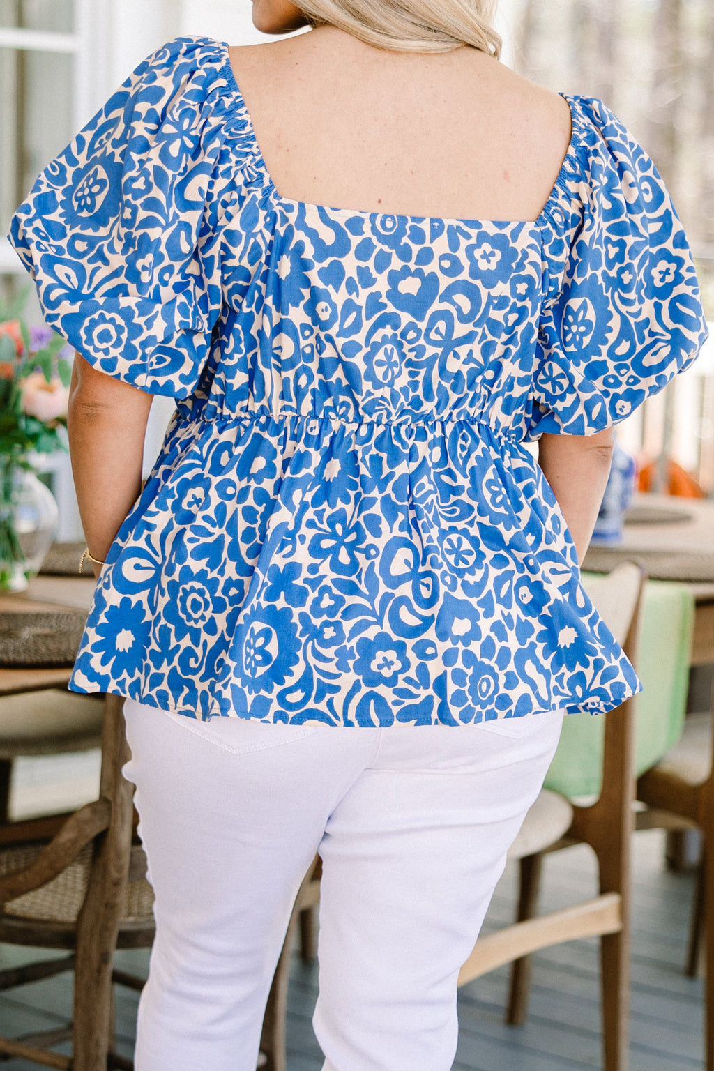 Spring Romance Top, Blue