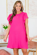 Springtime Craze Dress, Ultra Hot Pink
