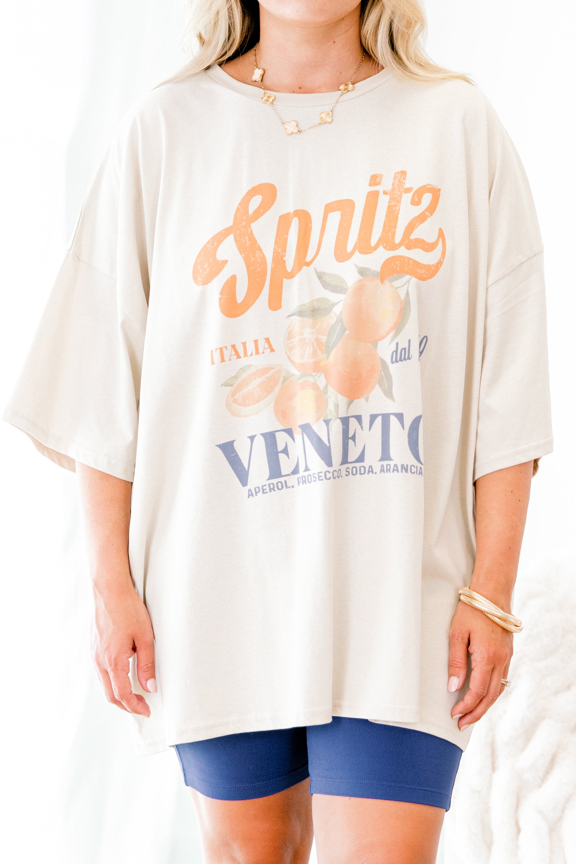 Spritz Summer Boyfriend Tee, Dust