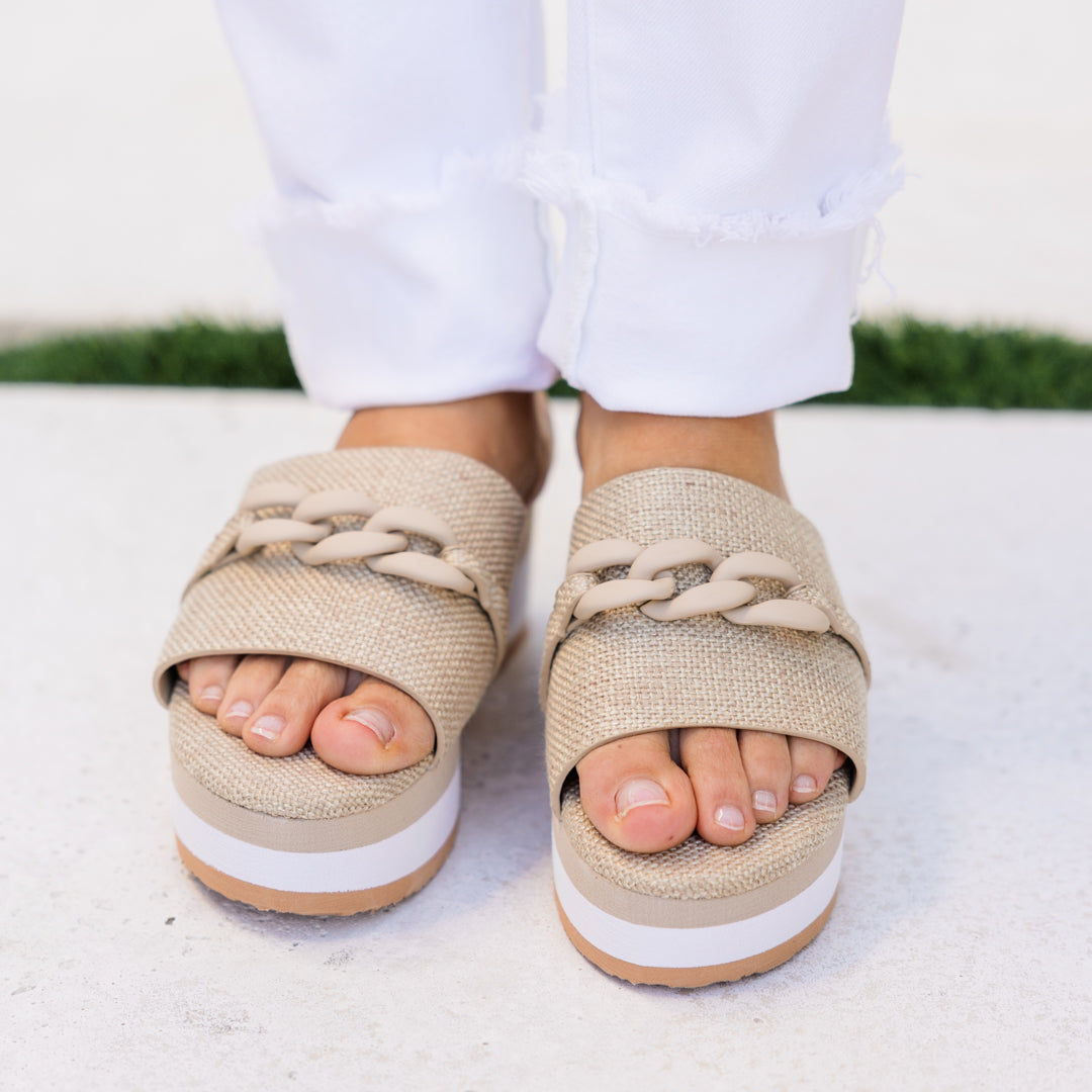 Stardust Journey Wedges, Taupe