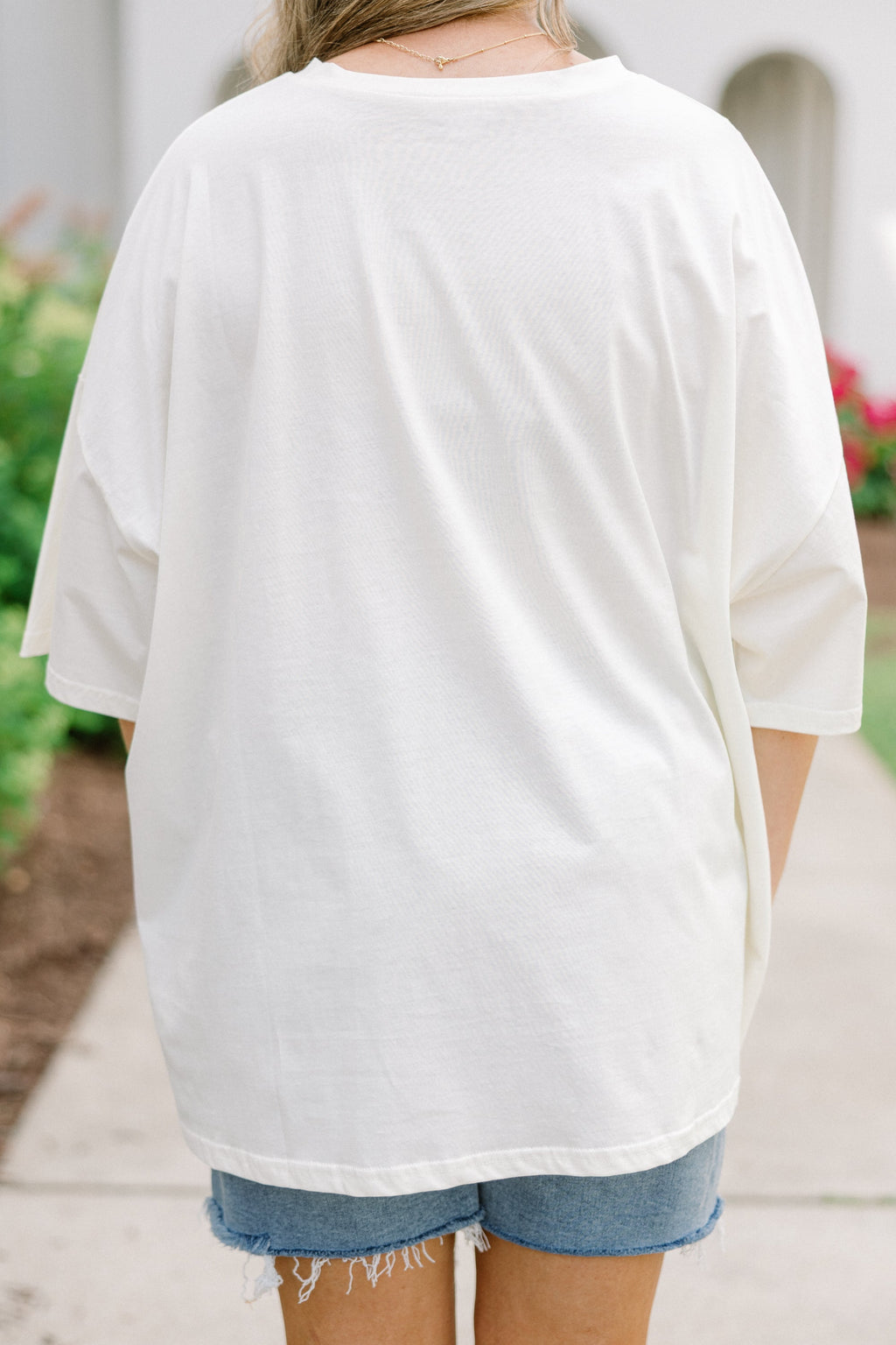 Starry USA Boyfriend Tee, Ivory