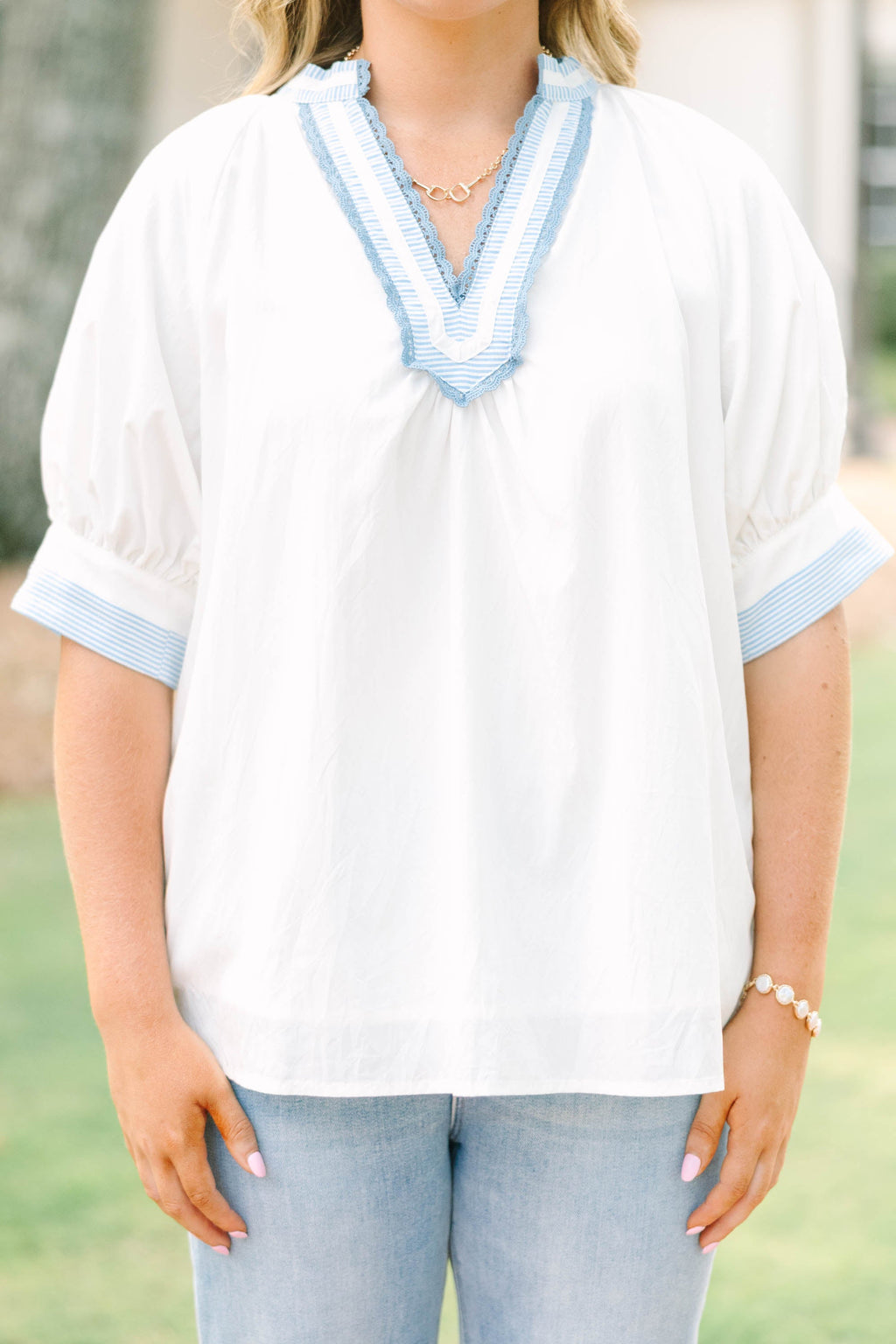 Start The Day Top, White