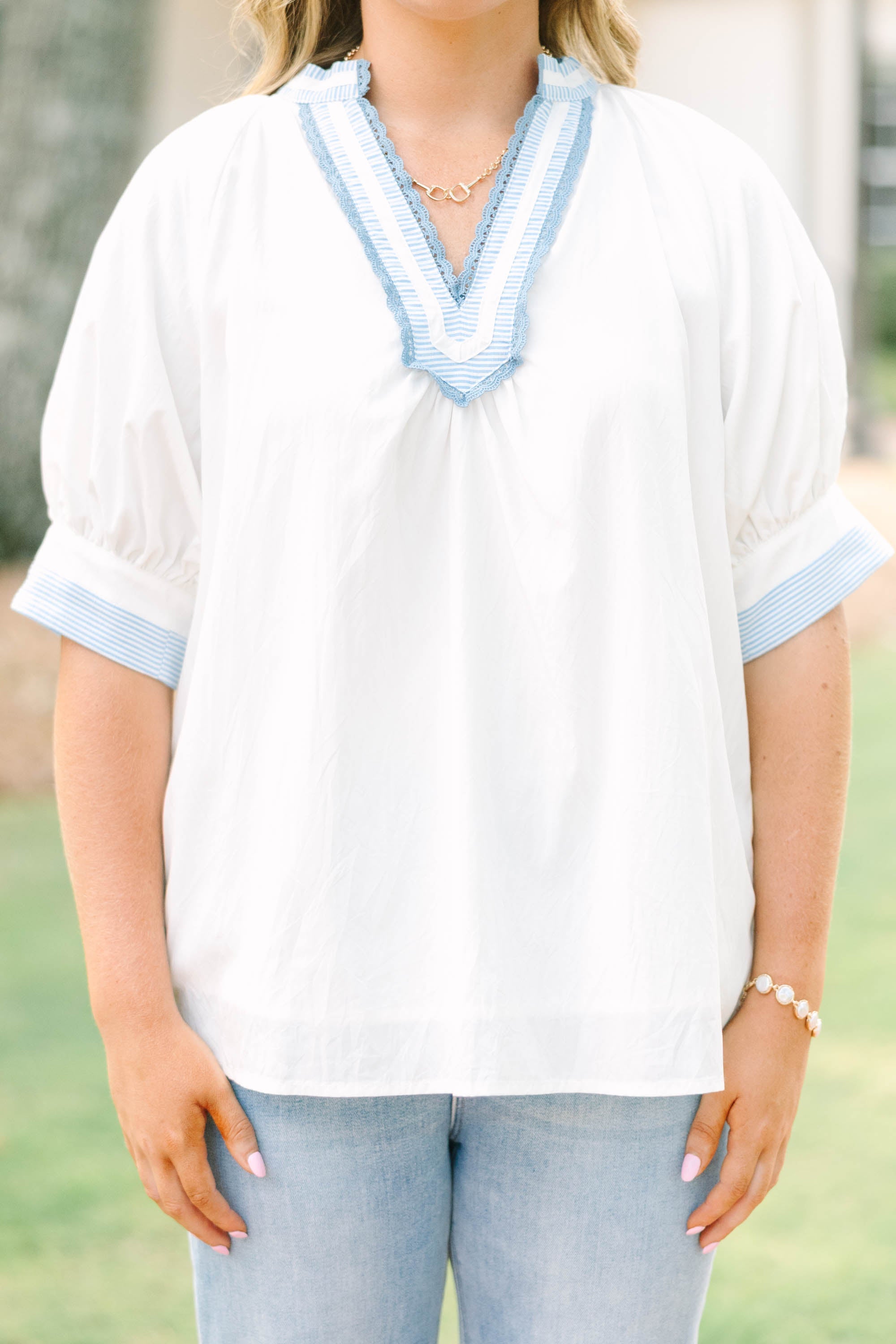 Start The Day Top, White