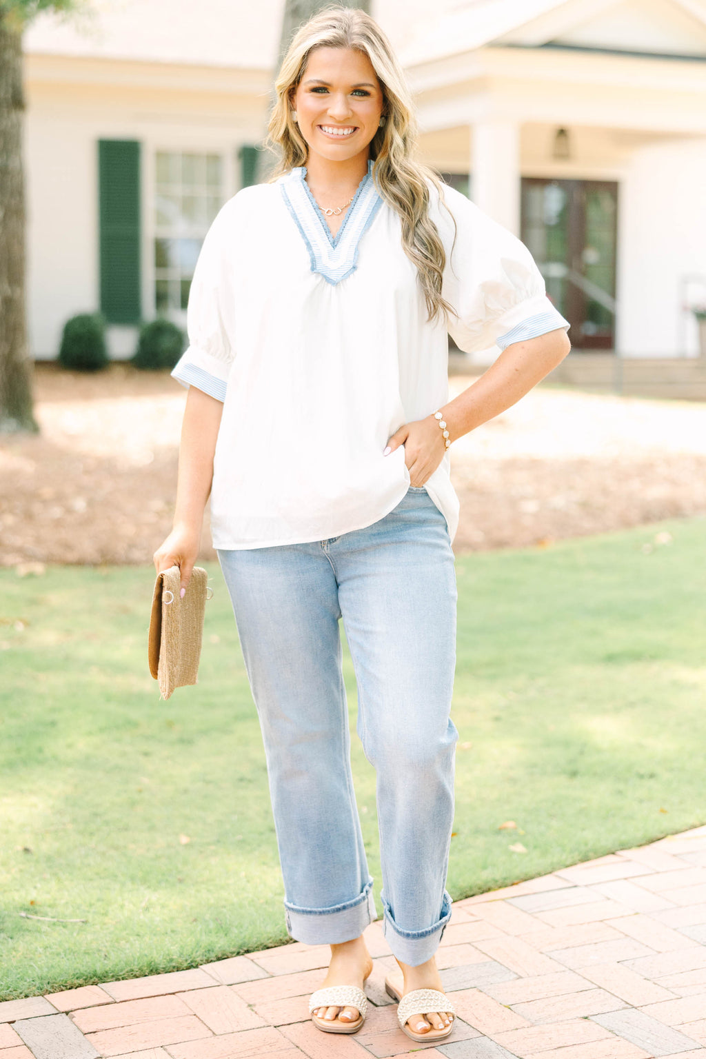 Start The Day Top, White