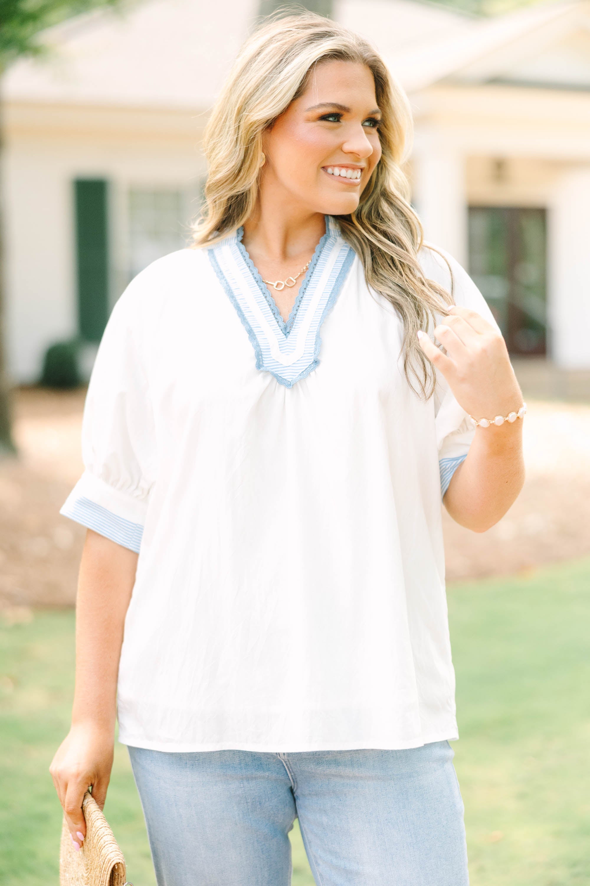 Start The Day Top, White