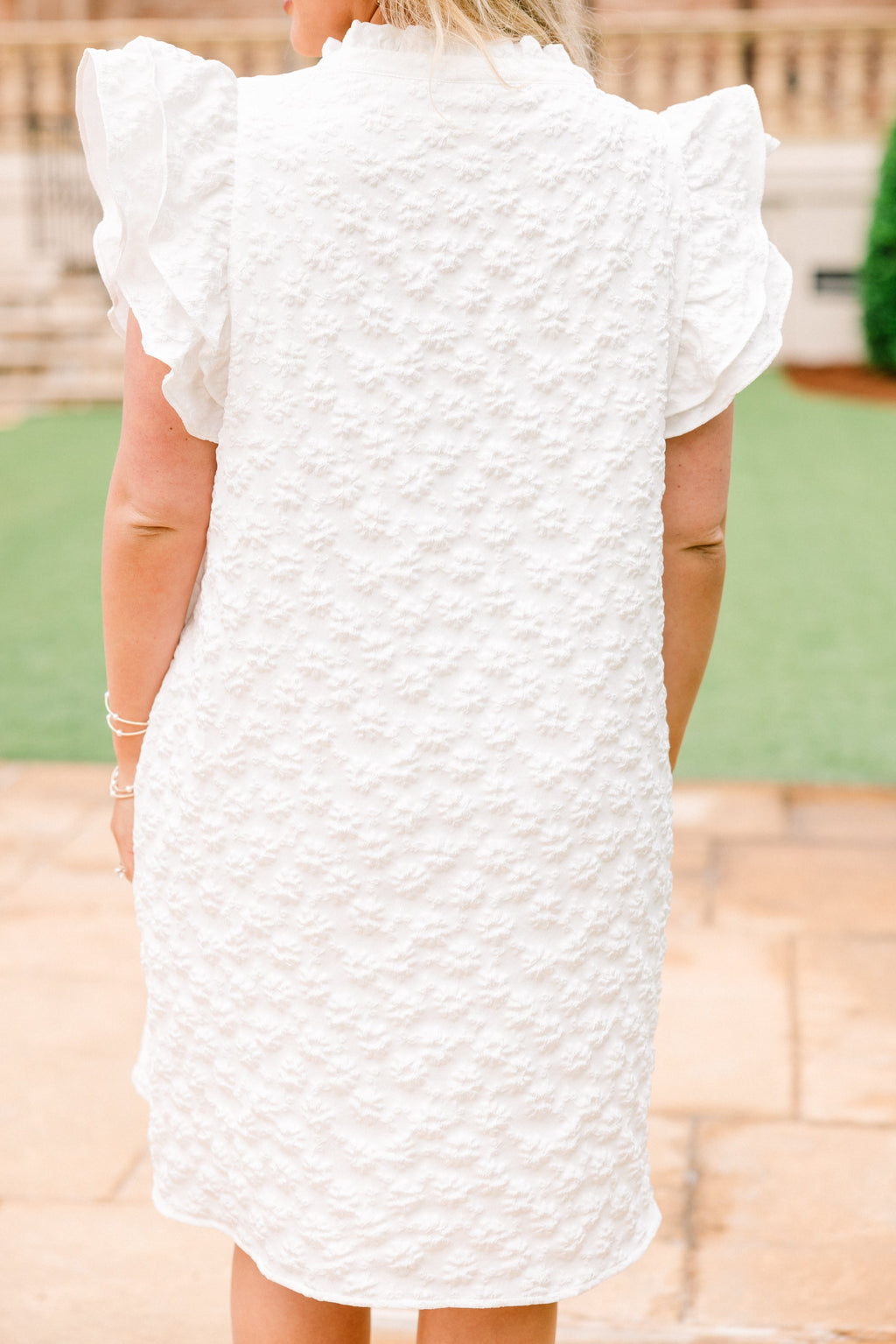 Stay Awhile Dress, White