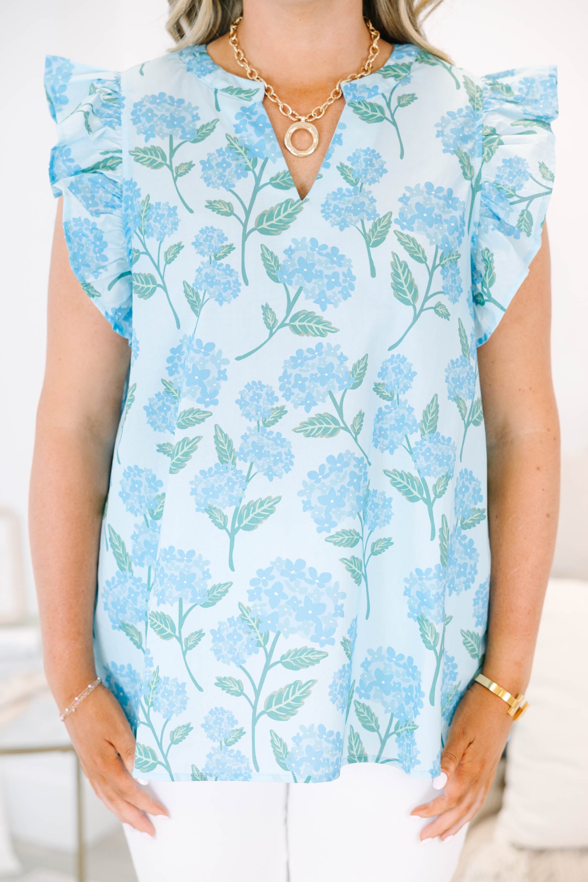 Stay Awhile Top, Blue