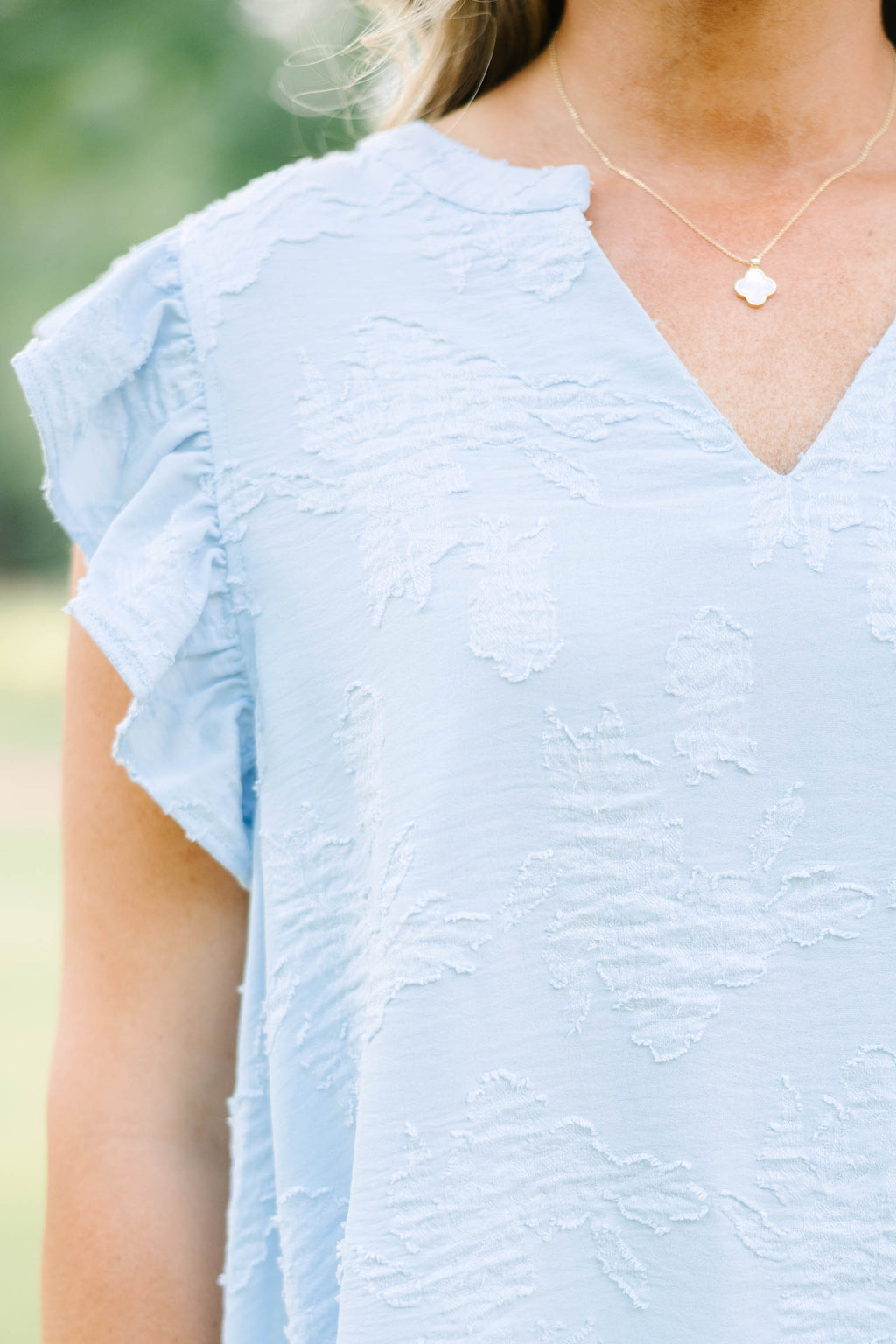 Stay Awhile Top, Baby Blue