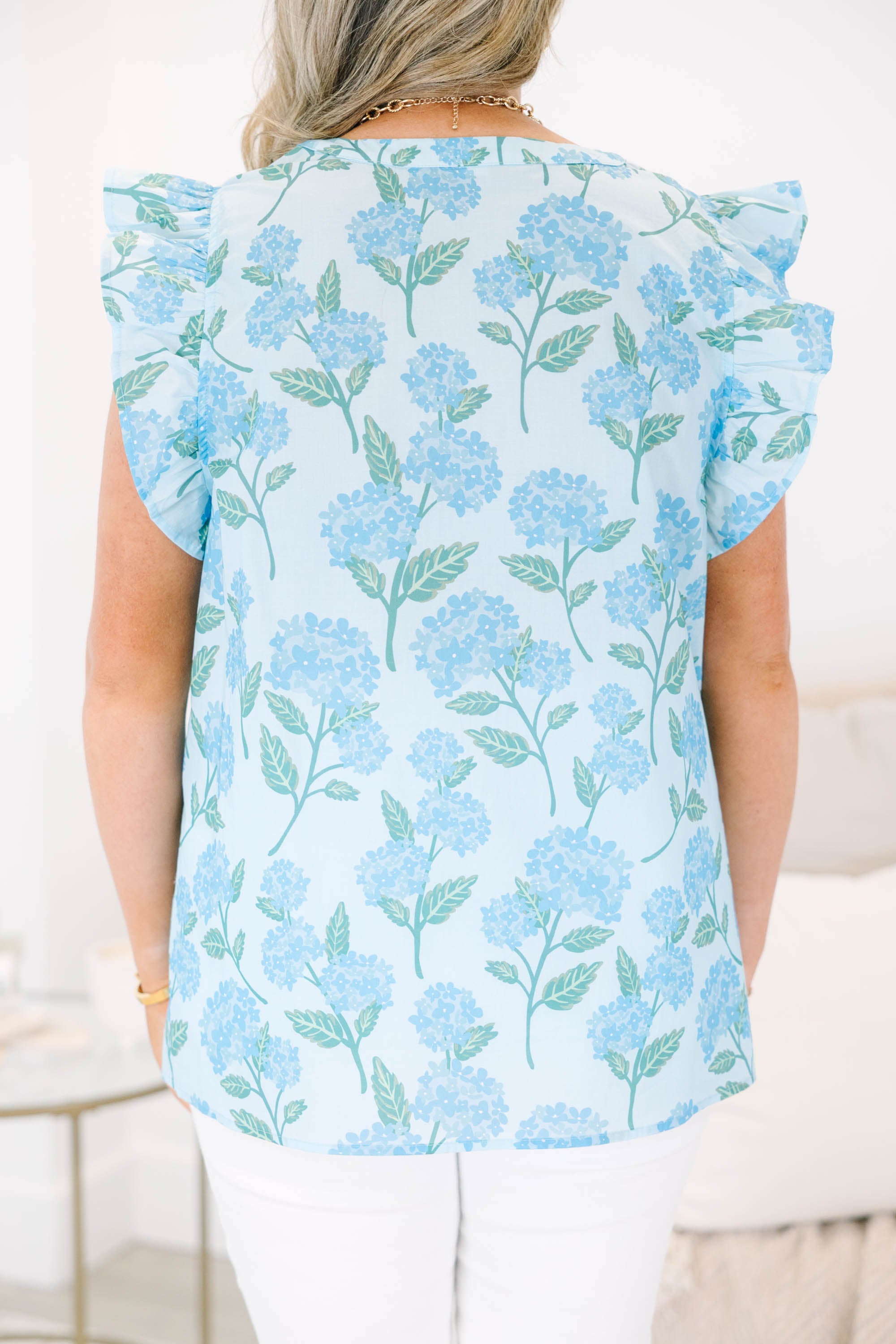 Stay Awhile Top, Blue