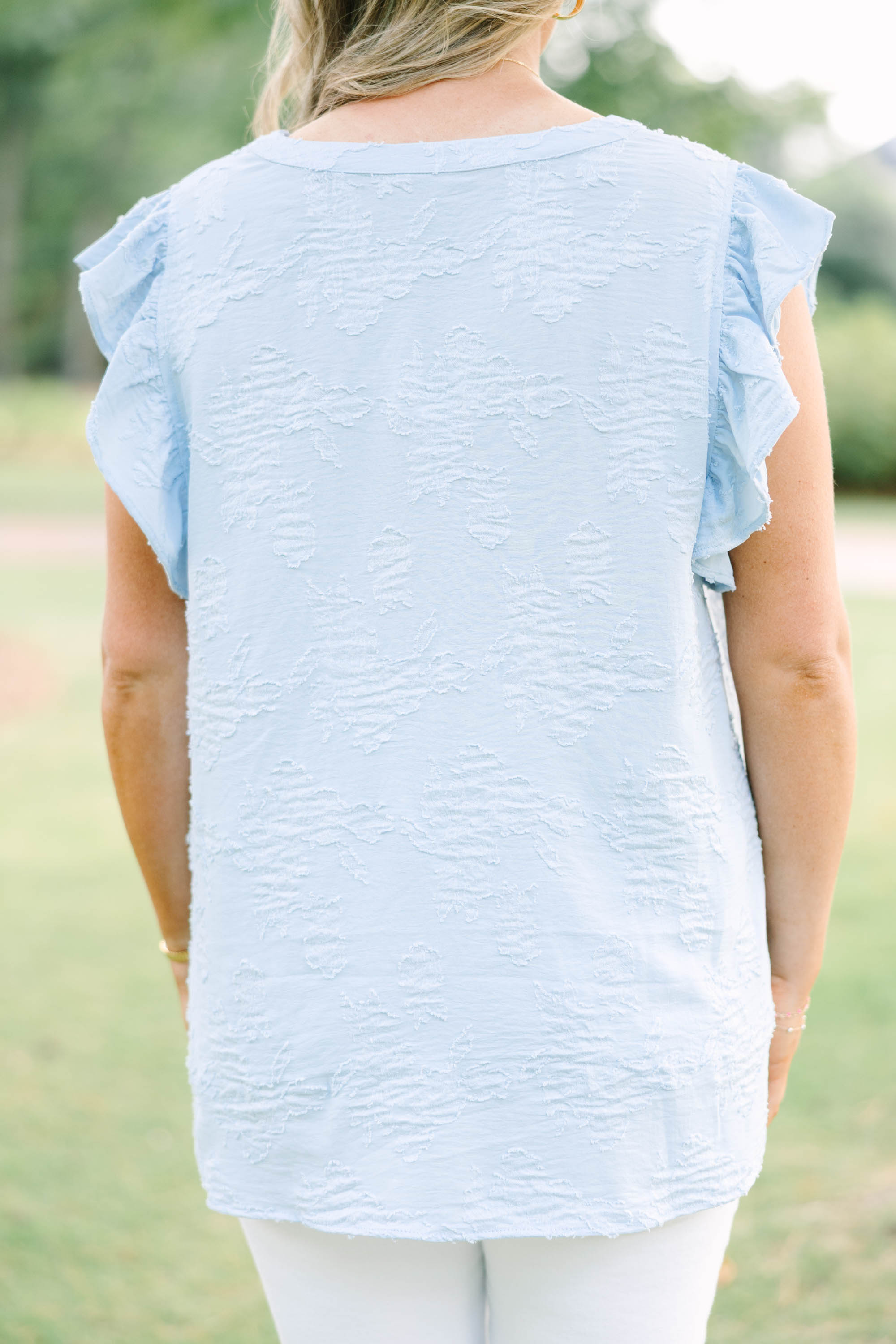 Stay Awhile Top, Baby Blue