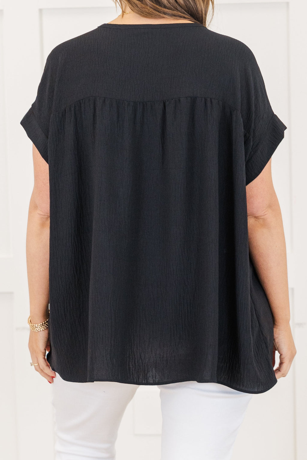 Staying Optimistic Top, Black