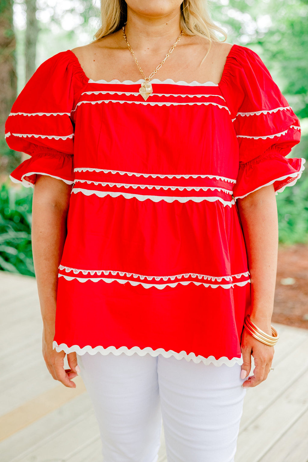 Stellar Beauty Top, Red