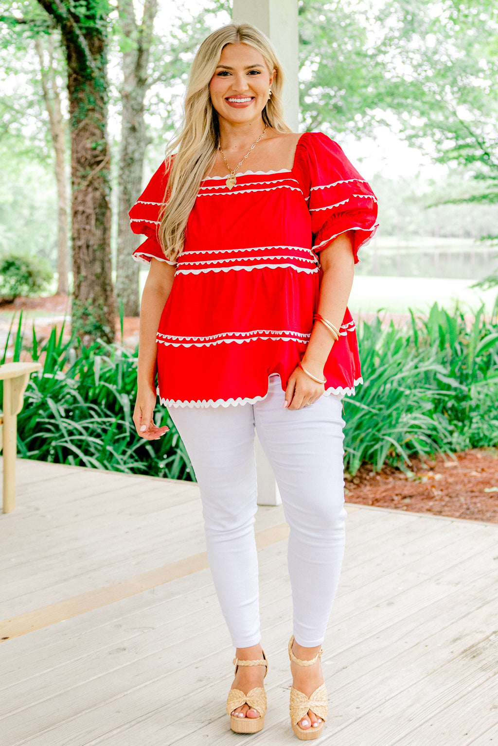 Stellar Beauty Top, Red