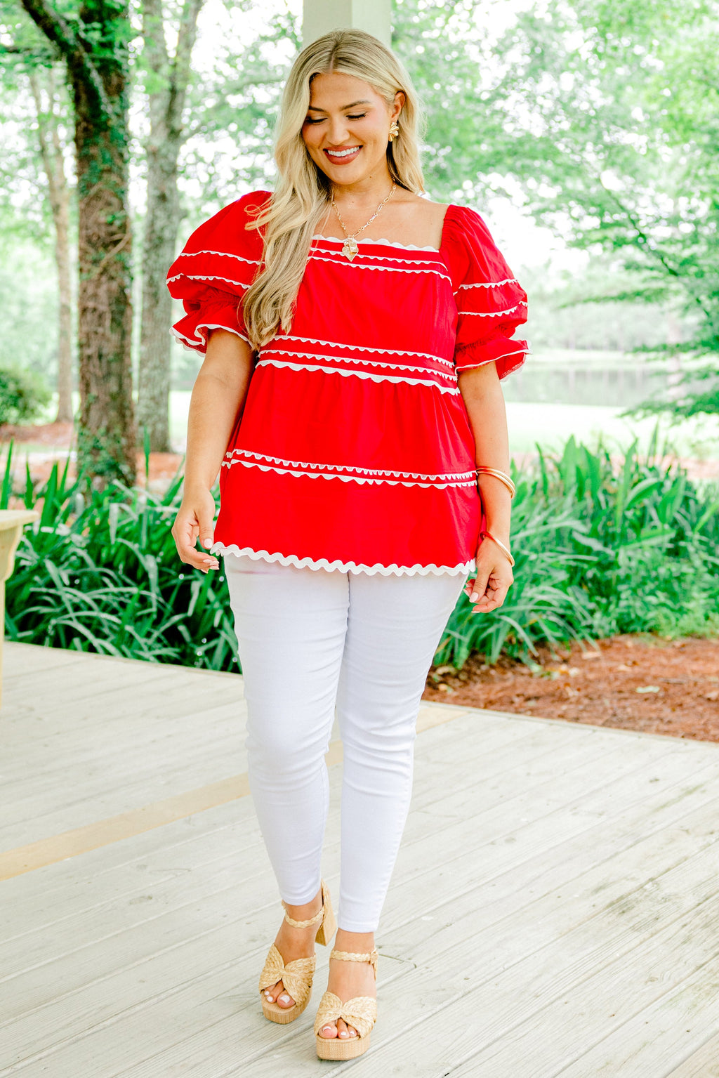 Stellar Beauty Top, Red