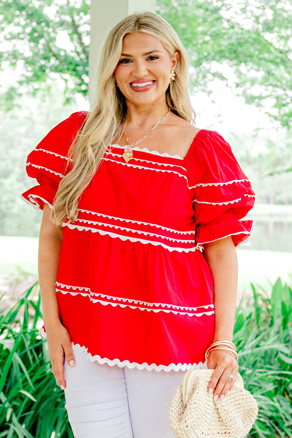 Stellar Beauty Top, Red