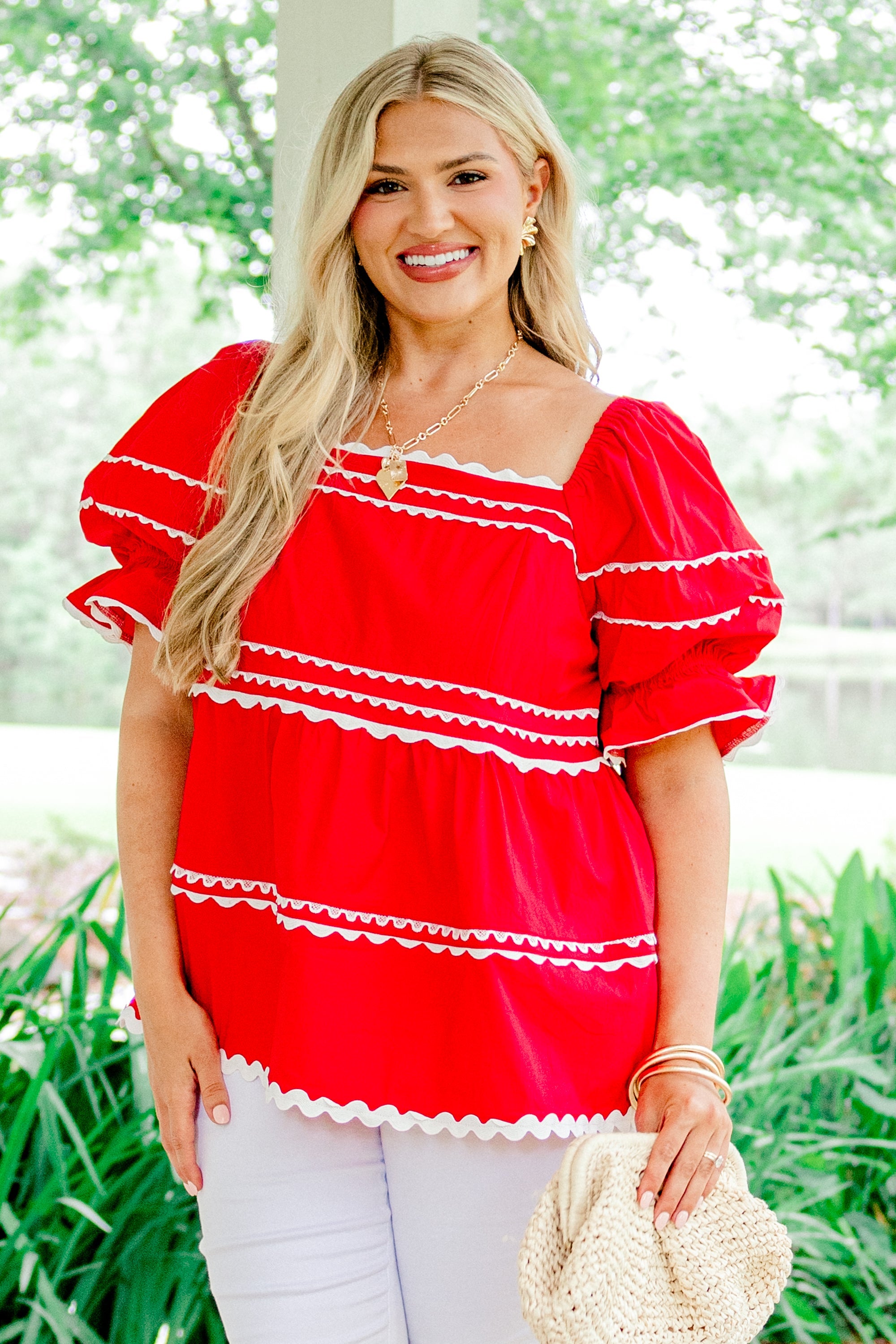 Stellar Beauty Top, Red