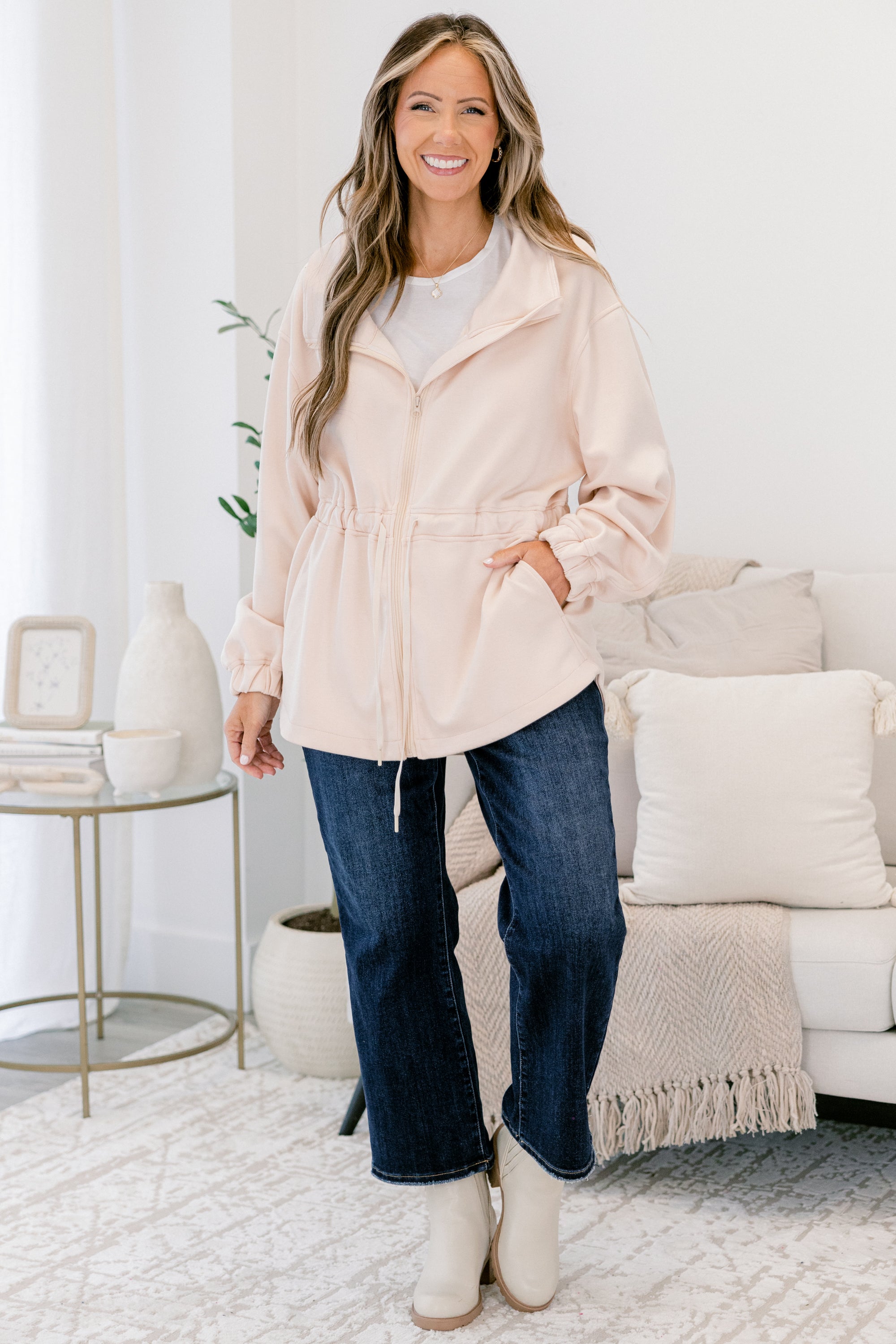 Step Up Jacket, Ivory