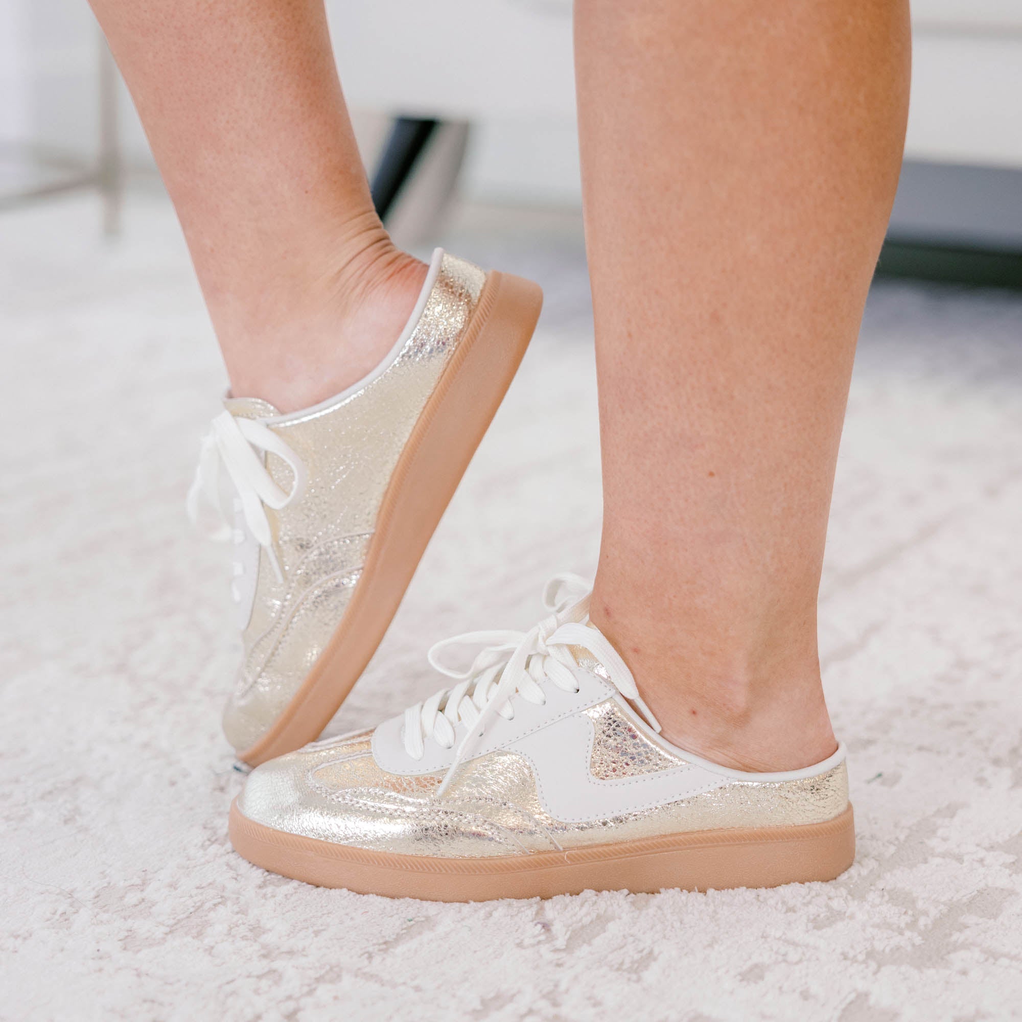 Still Here Sneakers, Gold