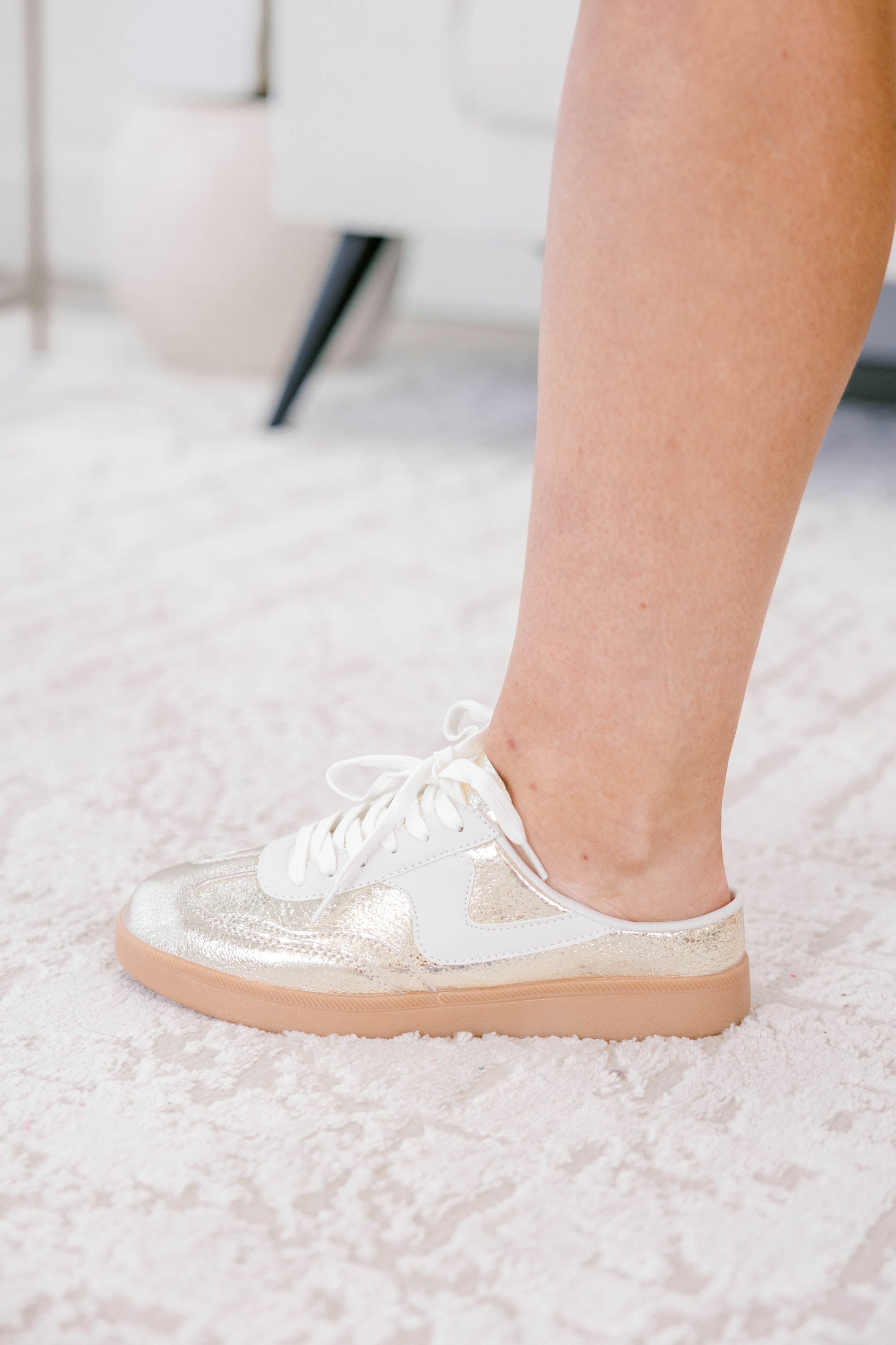 Still Here Sneakers, Gold