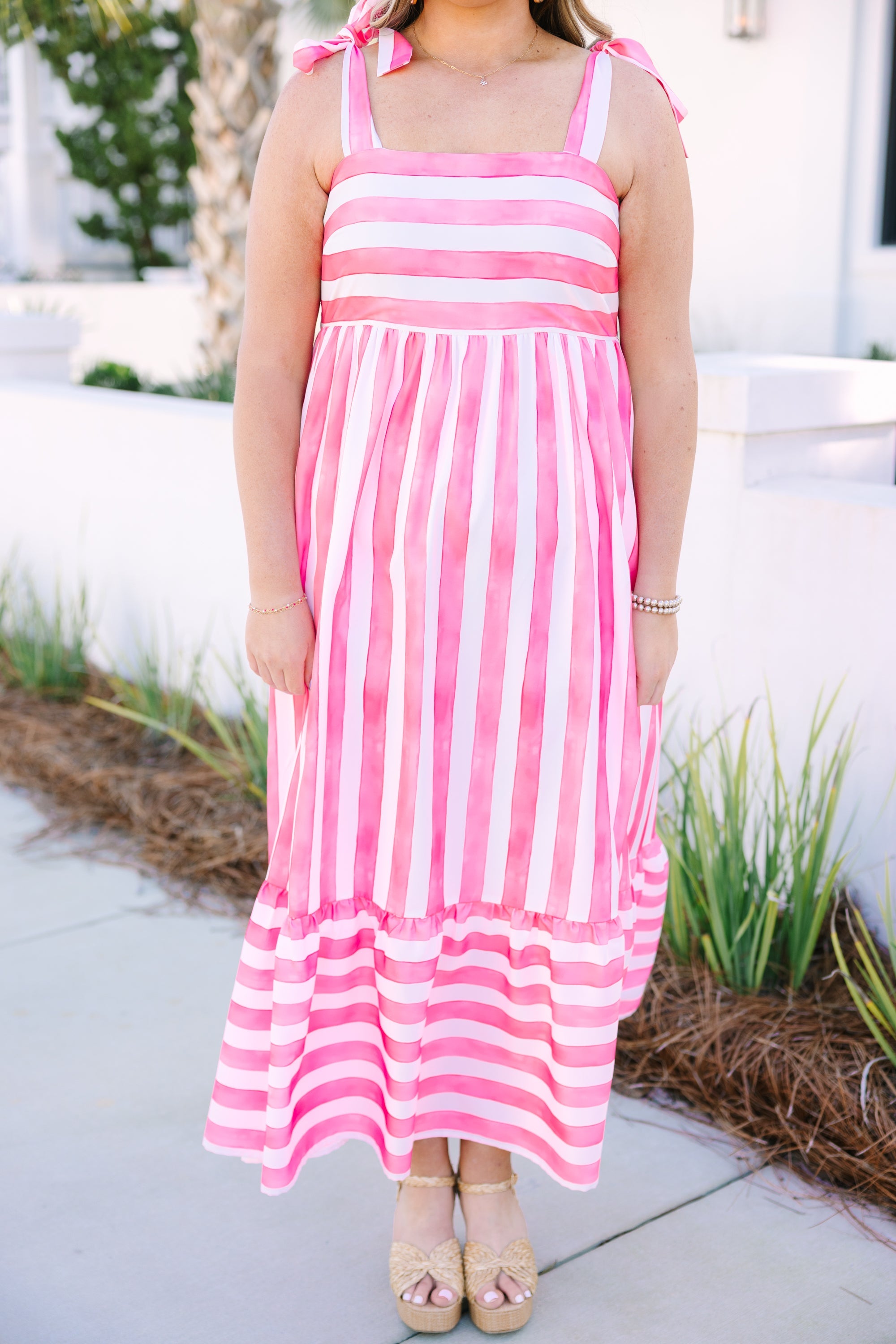 Stop And Smell The Roses Dress, Pink