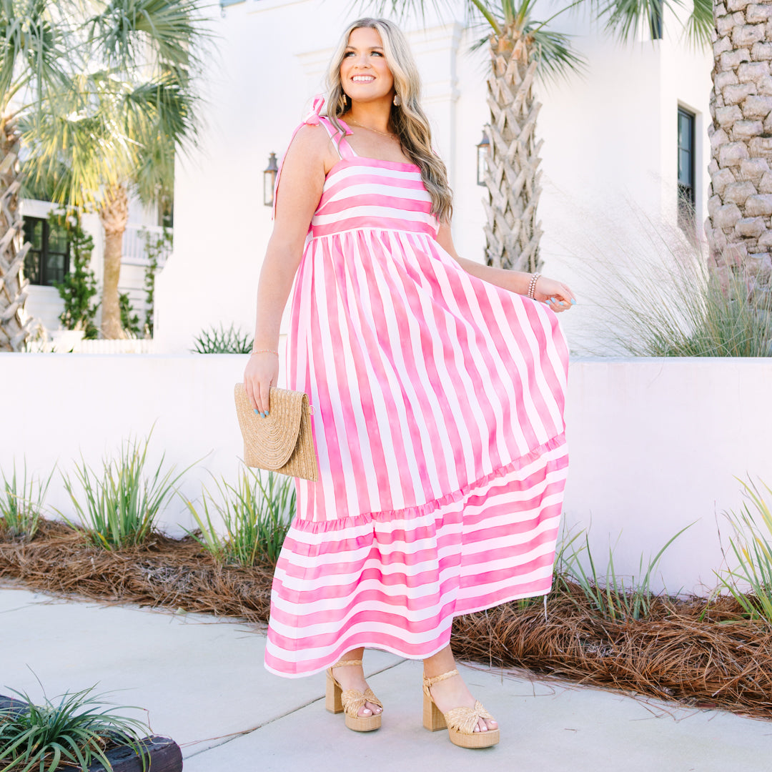 Stop And Smell The Roses Dress, Pink