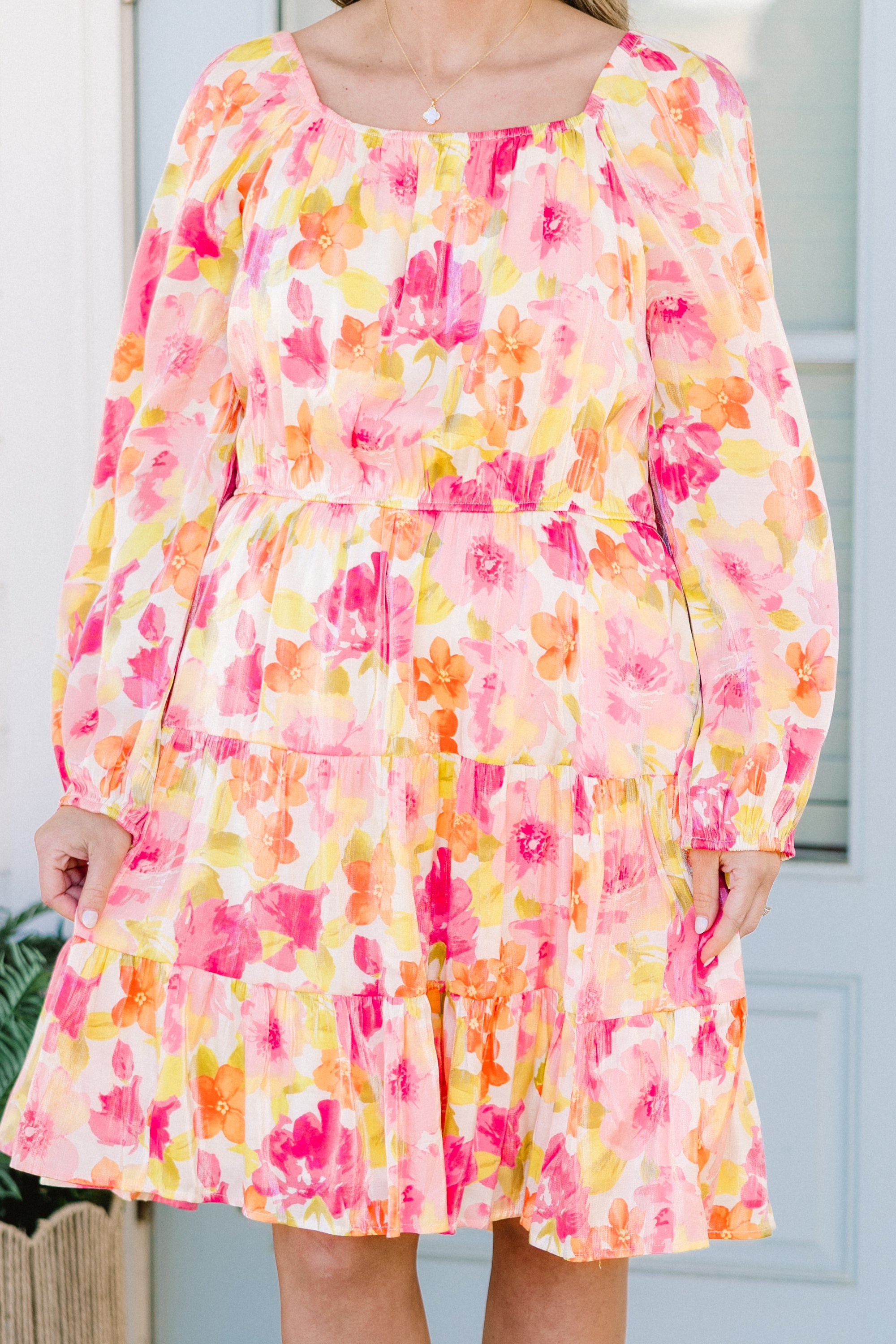Story Unfolding Dress, Pink