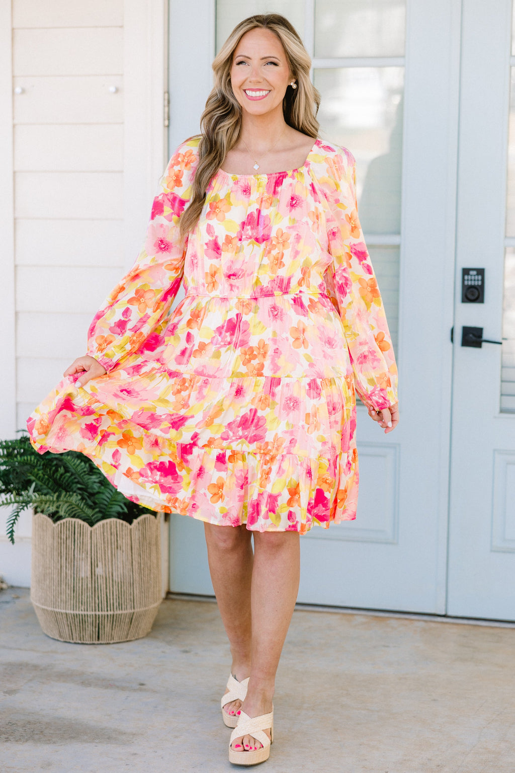 Story Unfolding Dress, Pink