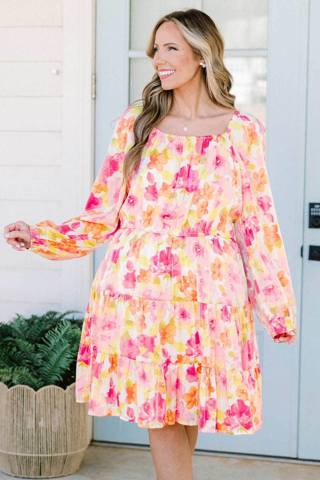 Story Unfolding Dress, Pink