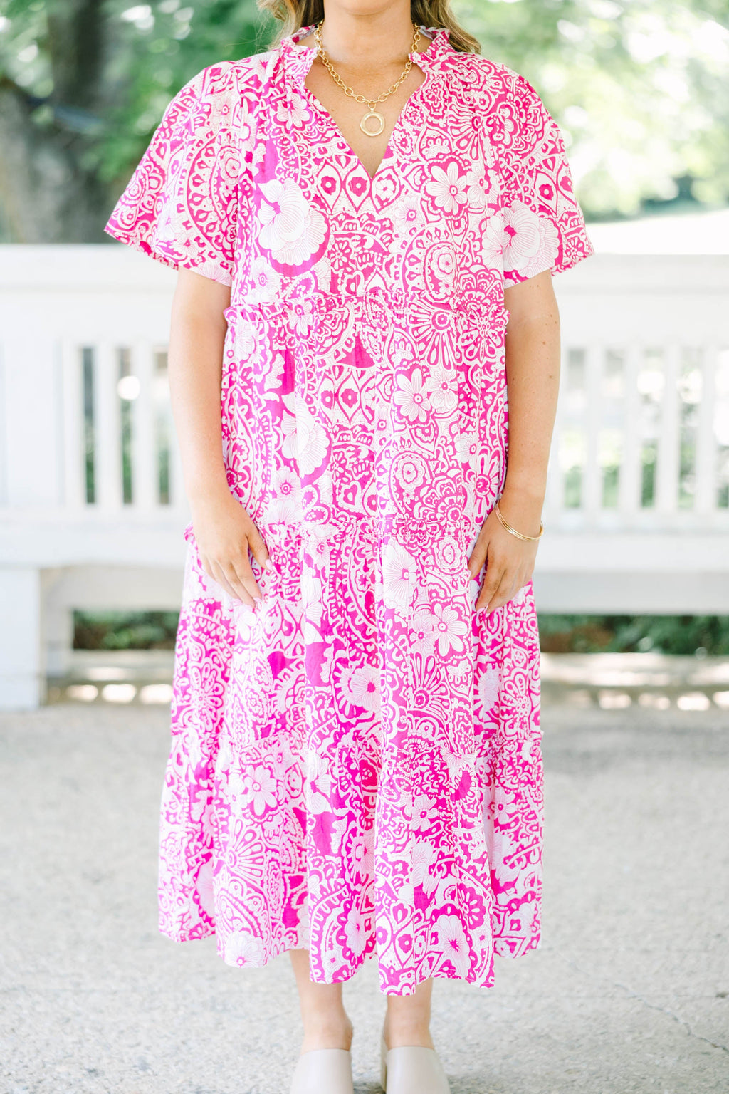 Straight Shot Dress, Fuchsia