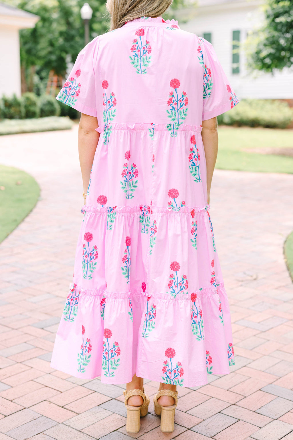 Straight Shot Dress, Fuchsia Floral